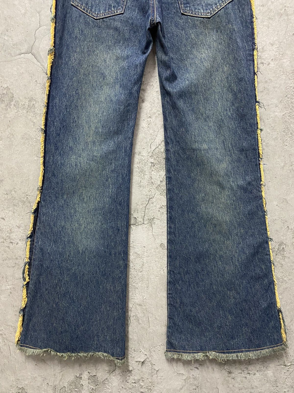 Designer × Japanese Brand × Vintage Jouer Aux Echecs Japan Button Up Flared Denim Vintage Size US 29 - 12 Thumbnail