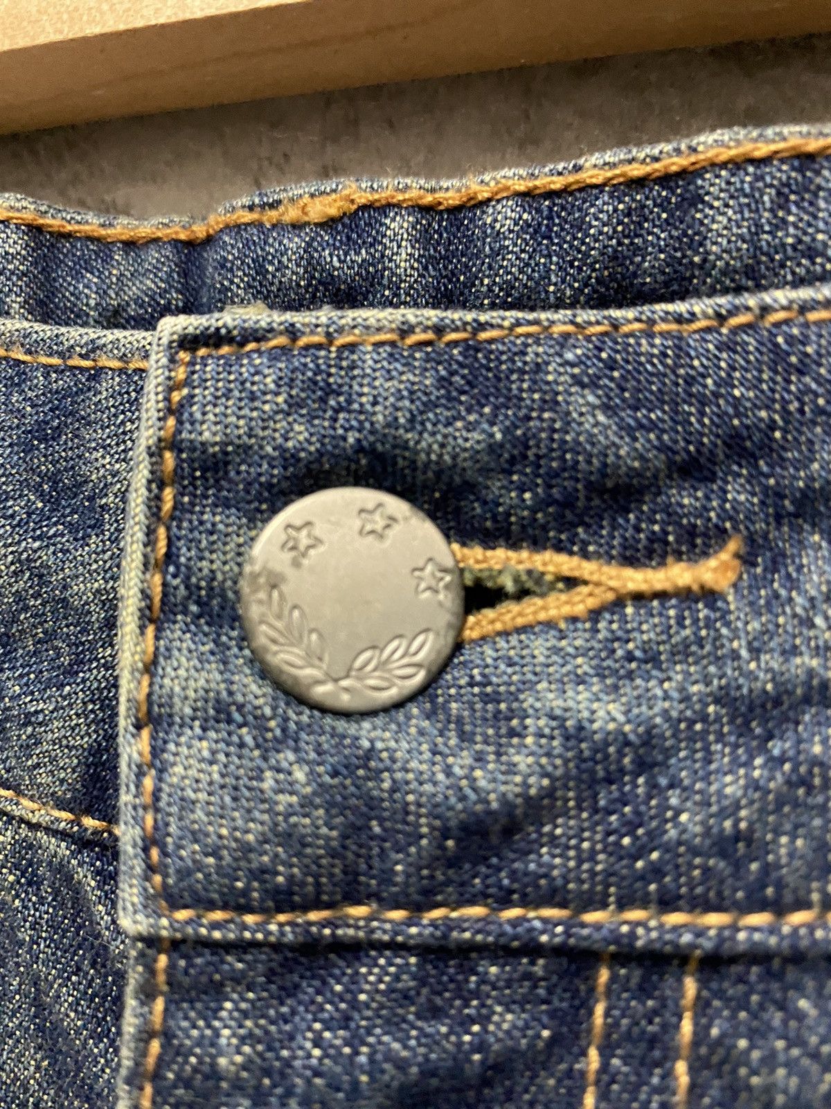 Designer × Japanese Brand × Vintage Jouer Aux Echecs Japan Button Up Flared Denim Vintage Size US 29 - 14 Thumbnail
