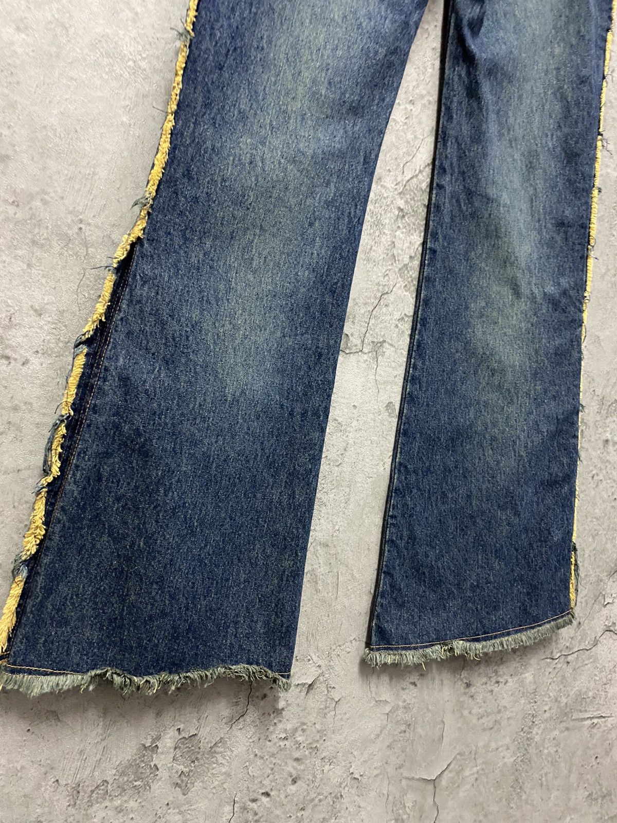 Designer × Japanese Brand × Vintage Jouer Aux Echecs Japan Button Up Flared Denim Vintage Size US 29 - 13 Thumbnail