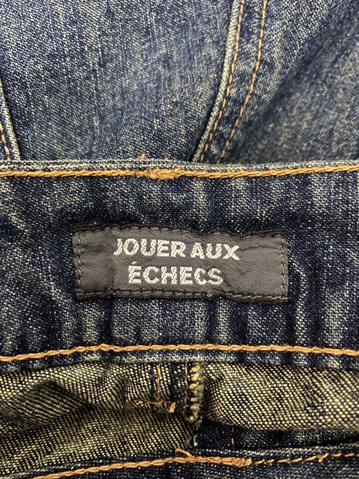 Designer × Japanese Brand × Vintage Jouer Aux Echecs Japan Button Up Flared Denim Vintage Size US 29 - 15 Thumbnail