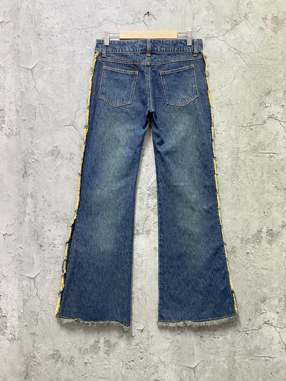 Designer × Japanese Brand × Vintage Jouer Aux Echecs Japan Button Up Flared Denim Vintage Size US 29 - 2 Thumbnail