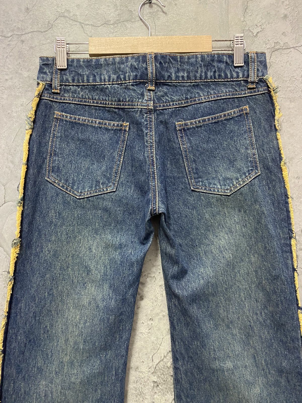 Designer × Japanese Brand × Vintage Jouer Aux Echecs Japan Button Up Flared Denim Vintage Size US 29 - 11 Thumbnail
