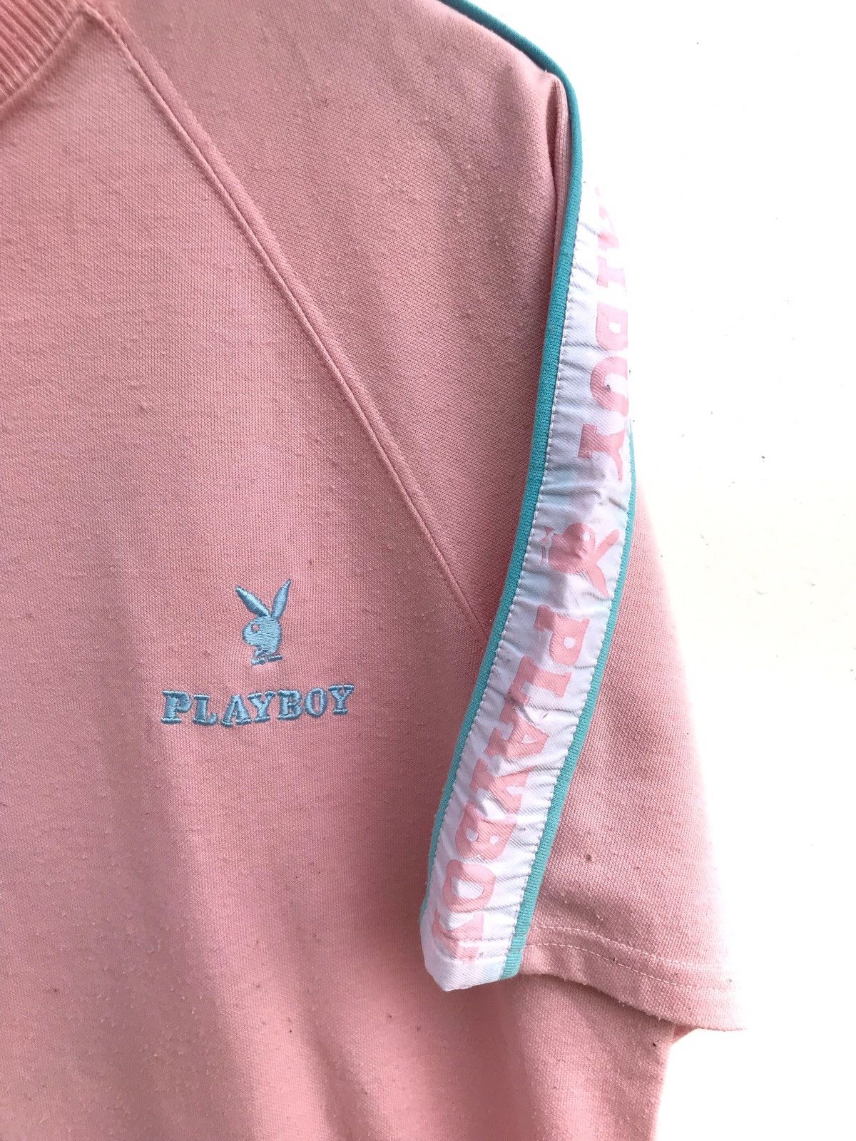 Playboy Vintage Playboy Big Logo SL Side Tape Sweatshirt Tee Size US L / EU 52-54 / 3 - 7 Thumbnail