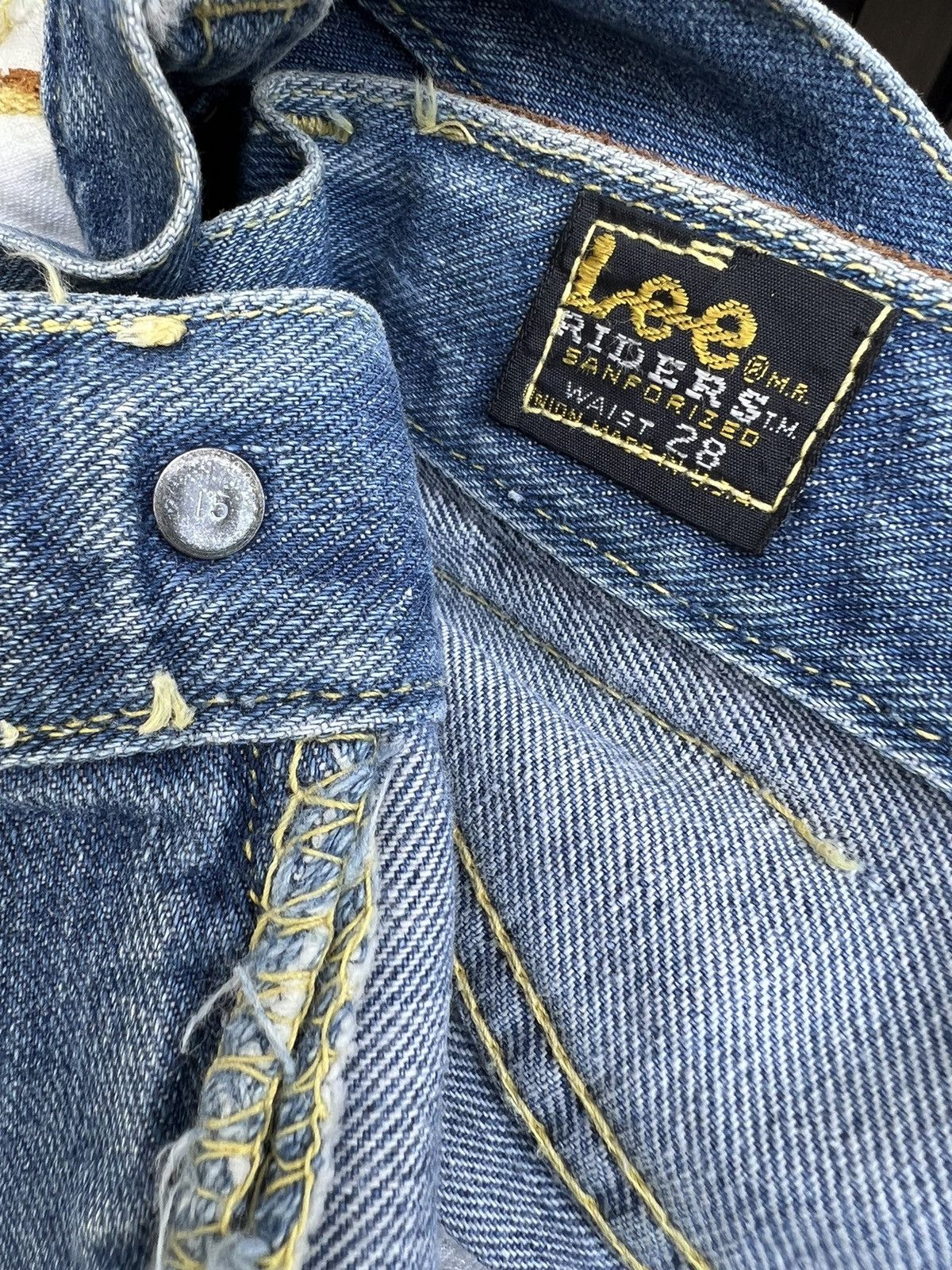 Lee × Vintage Vintage 60s Lee Riders Union Made Selvedge Denim Jeans Size US 28 / EU 44 - 25 Thumbnail