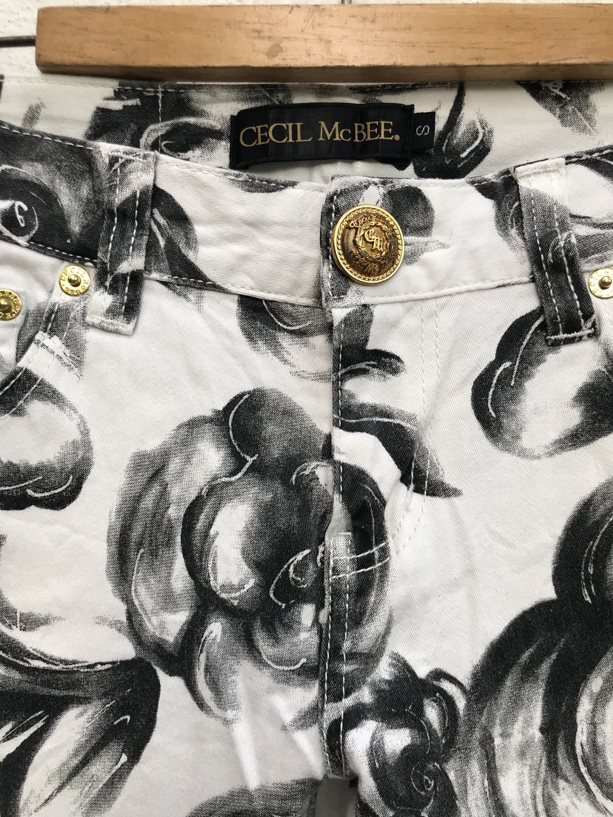 Designer × Japanese Brand Japanese Brand CECIL MCBEE Skinny Fit Fullprinted Size US 28 / EU 44 - 11 Thumbnail