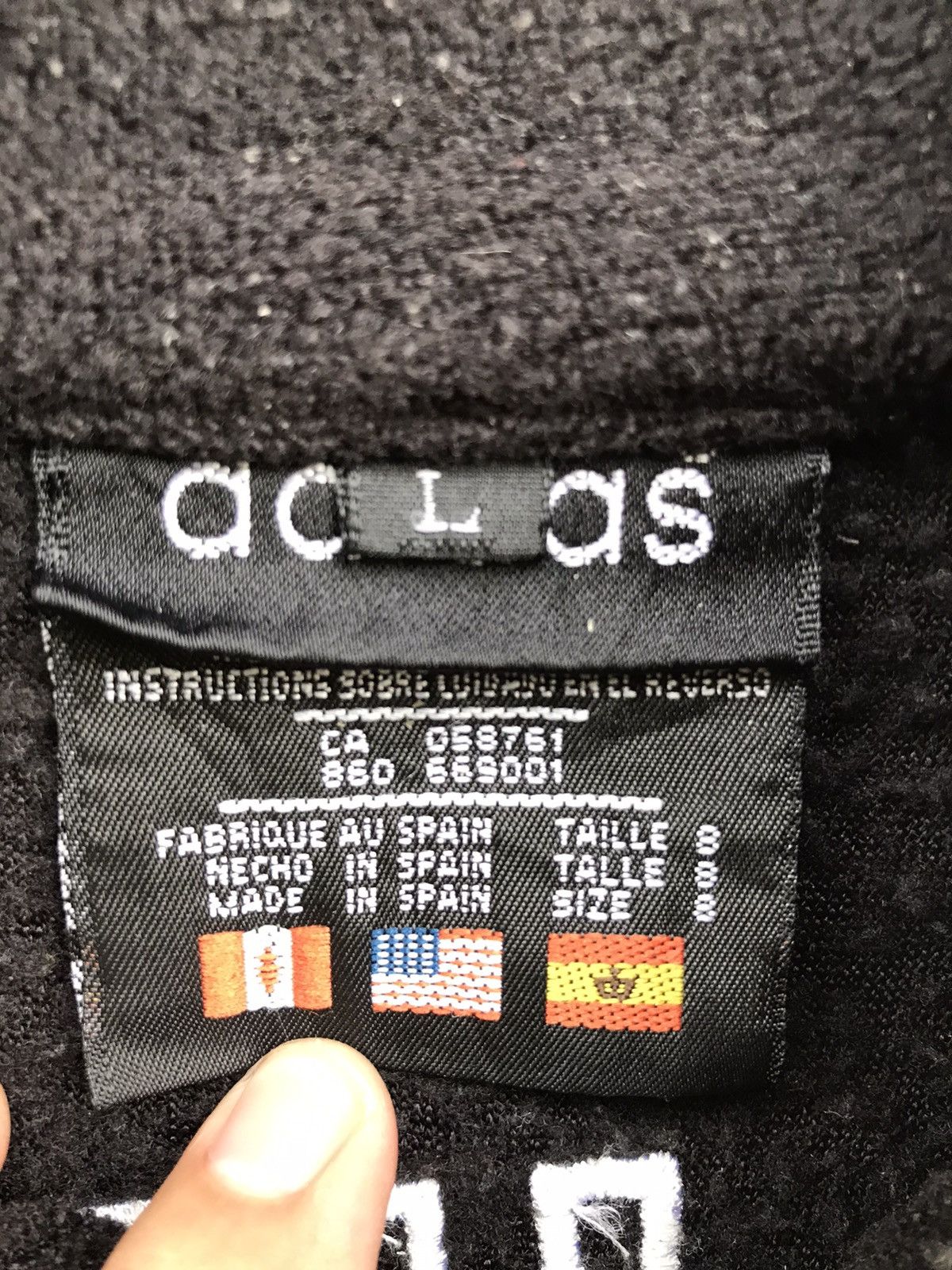 Adidas Vintage 90s Adidas Fleece Big Logo Zipper jacket Size US L / EU 52-54 / 3 - 6 Thumbnail