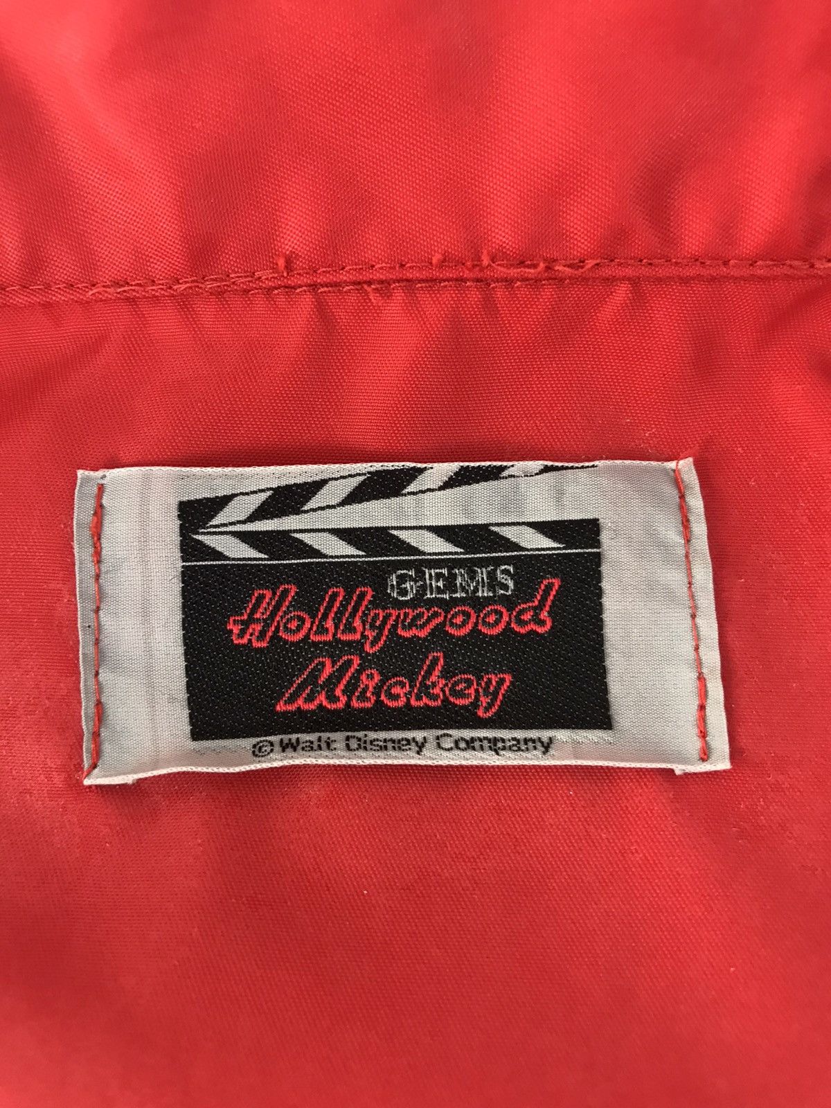 Mickey Mouse × Vintage Vtg Jacket Hollywood Mickey Big Logo Back Side Snap Button Size US XL / EU 56 / 4 - 7 Thumbnail
