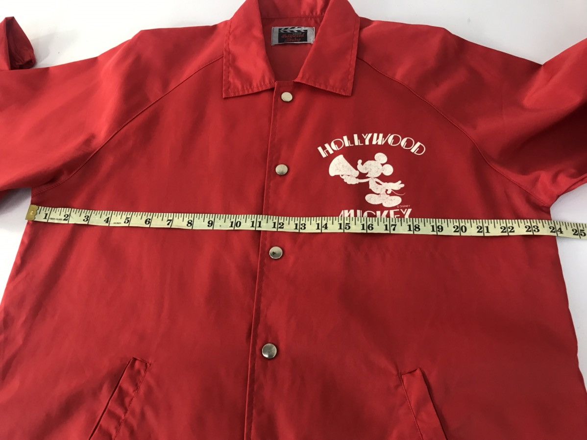 Mickey Mouse × Vintage Vtg Jacket Hollywood Mickey Big Logo Back Side Snap Button Size US XL / EU 56 / 4 - 10 Thumbnail