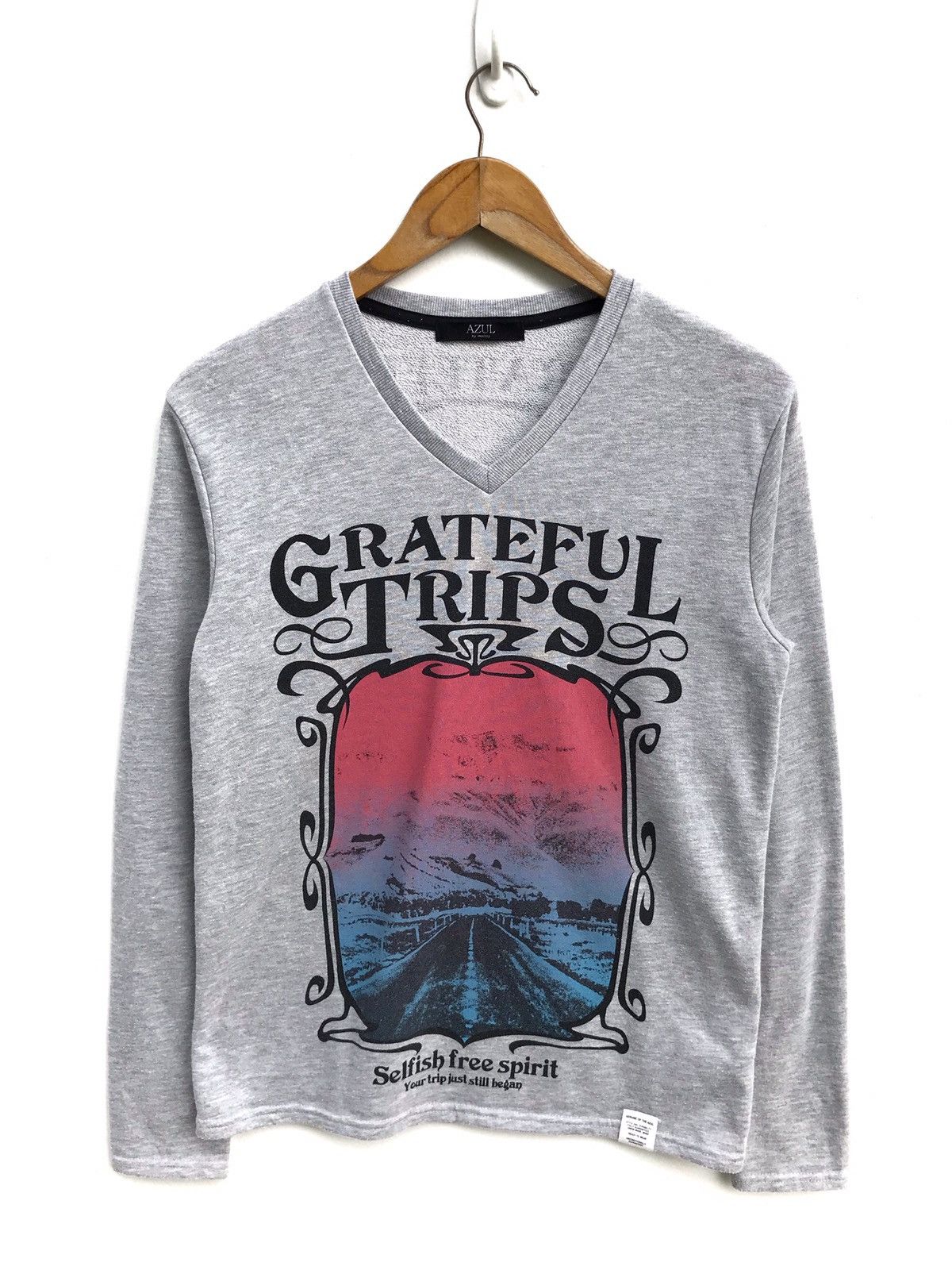 Japanese Brand Japanese Brand Azul by Moussy Grateful Trips LS Shirt Size US S / EU 44-46 / 1 - 1 Thumbnail