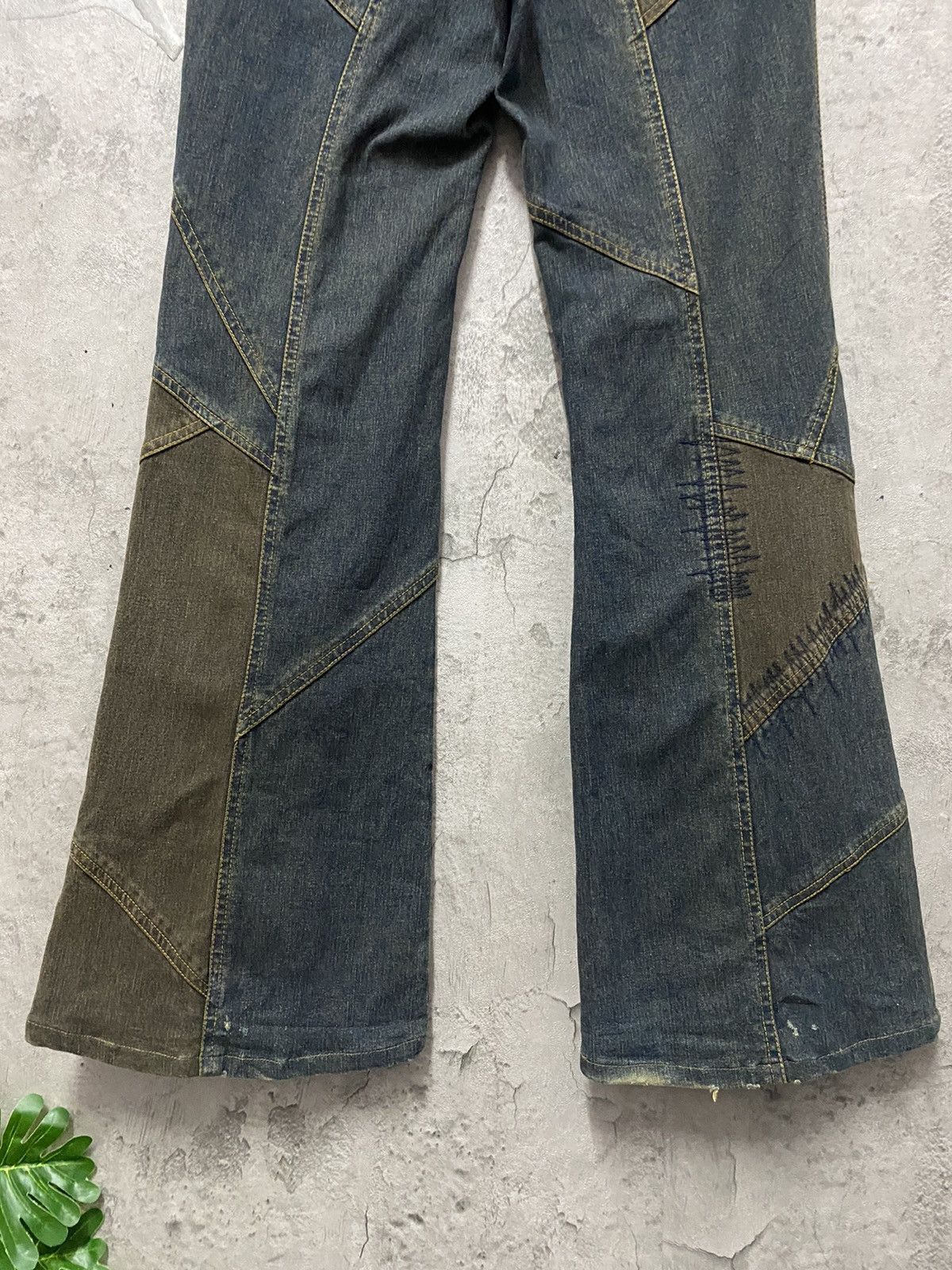 Tornado Mart SS03 Tornado Mart Super Sick Reconstruct Flared Denim Pants Size US 30 / EU 46 - 13 Thumbnail