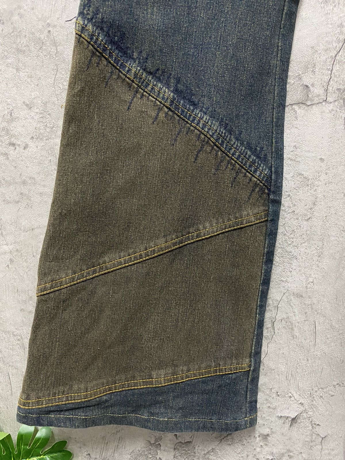 Tornado Mart SS03 Tornado Mart Super Sick Reconstruct Flared Denim Pants Size US 30 / EU 46 - 9 Thumbnail