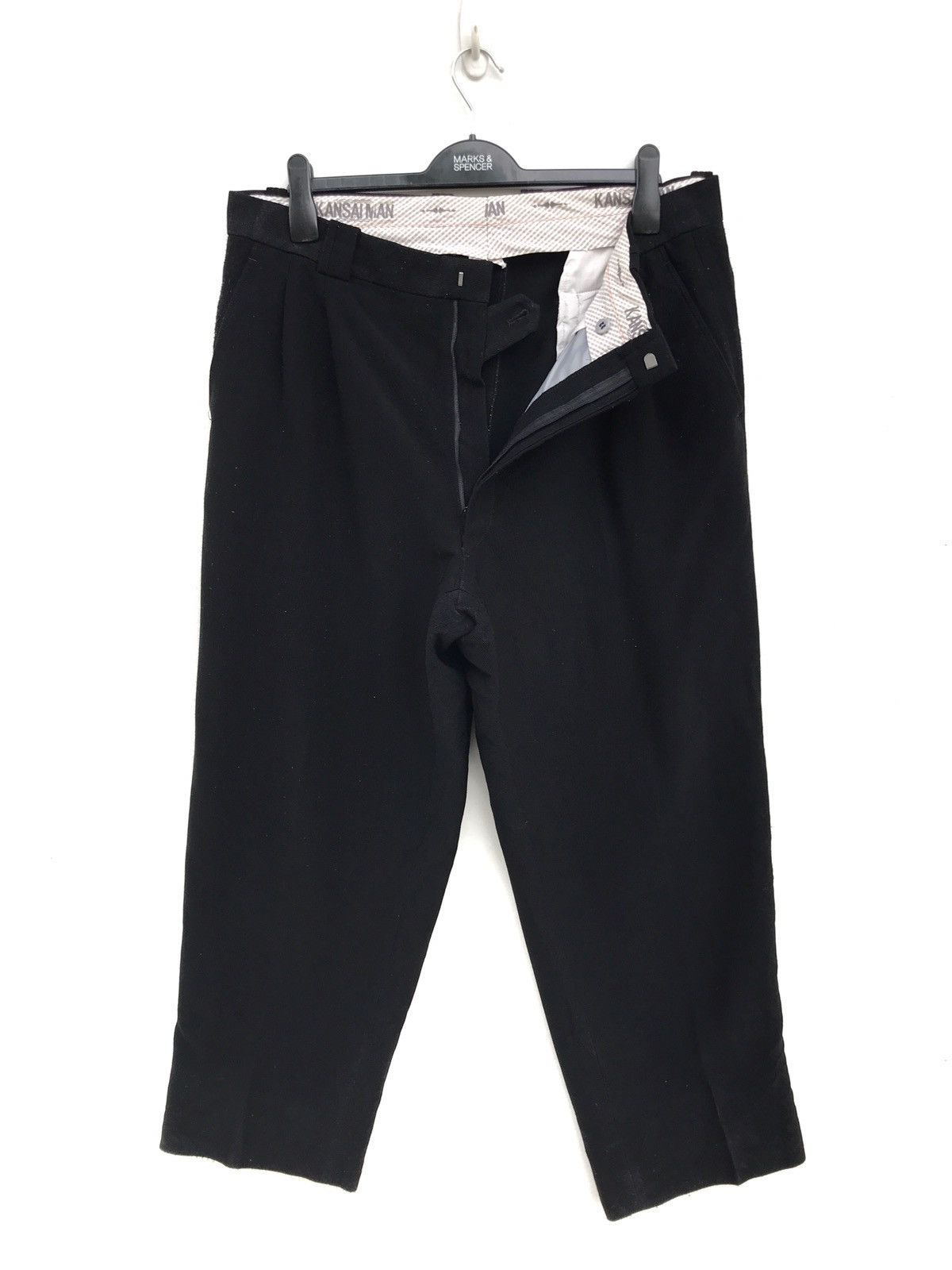 image of Kansai Yamamoto Vintage Kansai Man Baggy Minimalist Retro Style Postpunk in Black, Men's (Size 35)