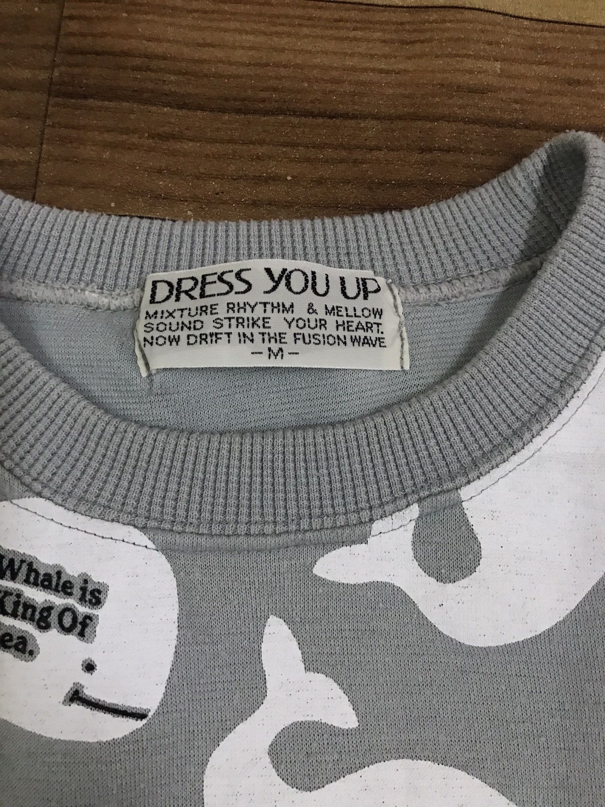 Vintage Vintage All Over Print Whale King Of The Sea Sweatshirt Size US S / EU 44-46 / 1 - 3 Thumbnail