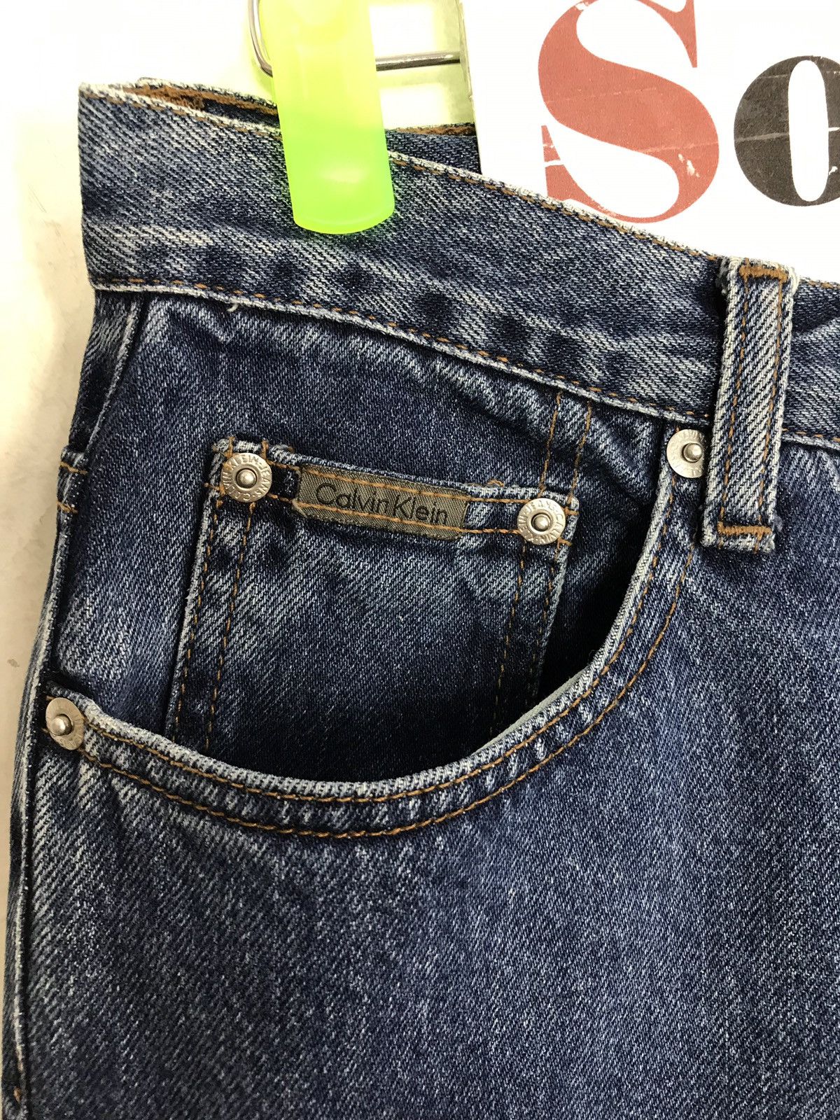 Calvin Klein × Vintage Vintage Calvin Klein Indigo denim Jeans Size US 30 / EU 46 - 6 Thumbnail