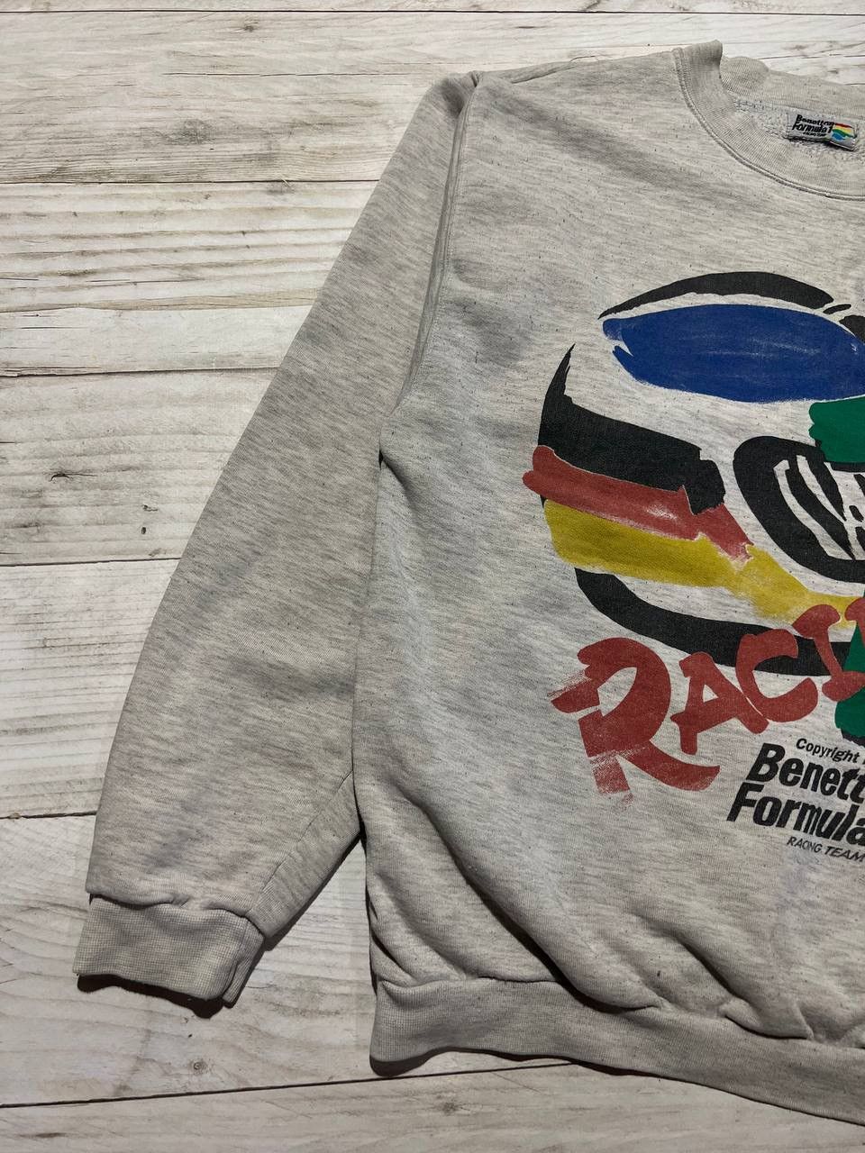 Benetton Vintage Racing Benetton F1 Sweatshirt 90s Renault Men Size M Size US M / EU 48-50 / 2 - 6 Thumbnail