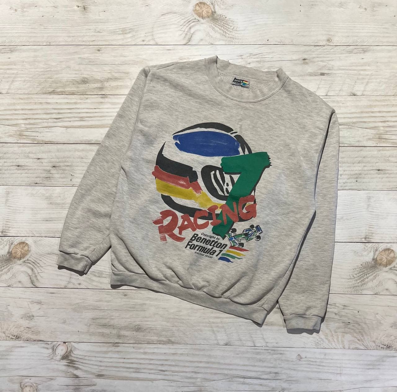 Benetton Vintage Racing Benetton F1 Sweatshirt 90s Renault Men Size M Size US M / EU 48-50 / 2 - 1 Thumbnail