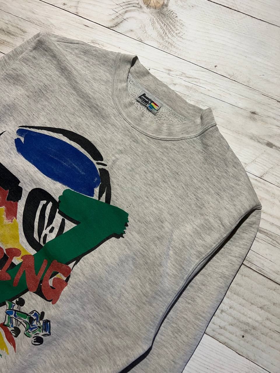 Benetton Vintage Racing Benetton F1 Sweatshirt 90s Renault Men Size M Size US M / EU 48-50 / 2 - 2 Thumbnail
