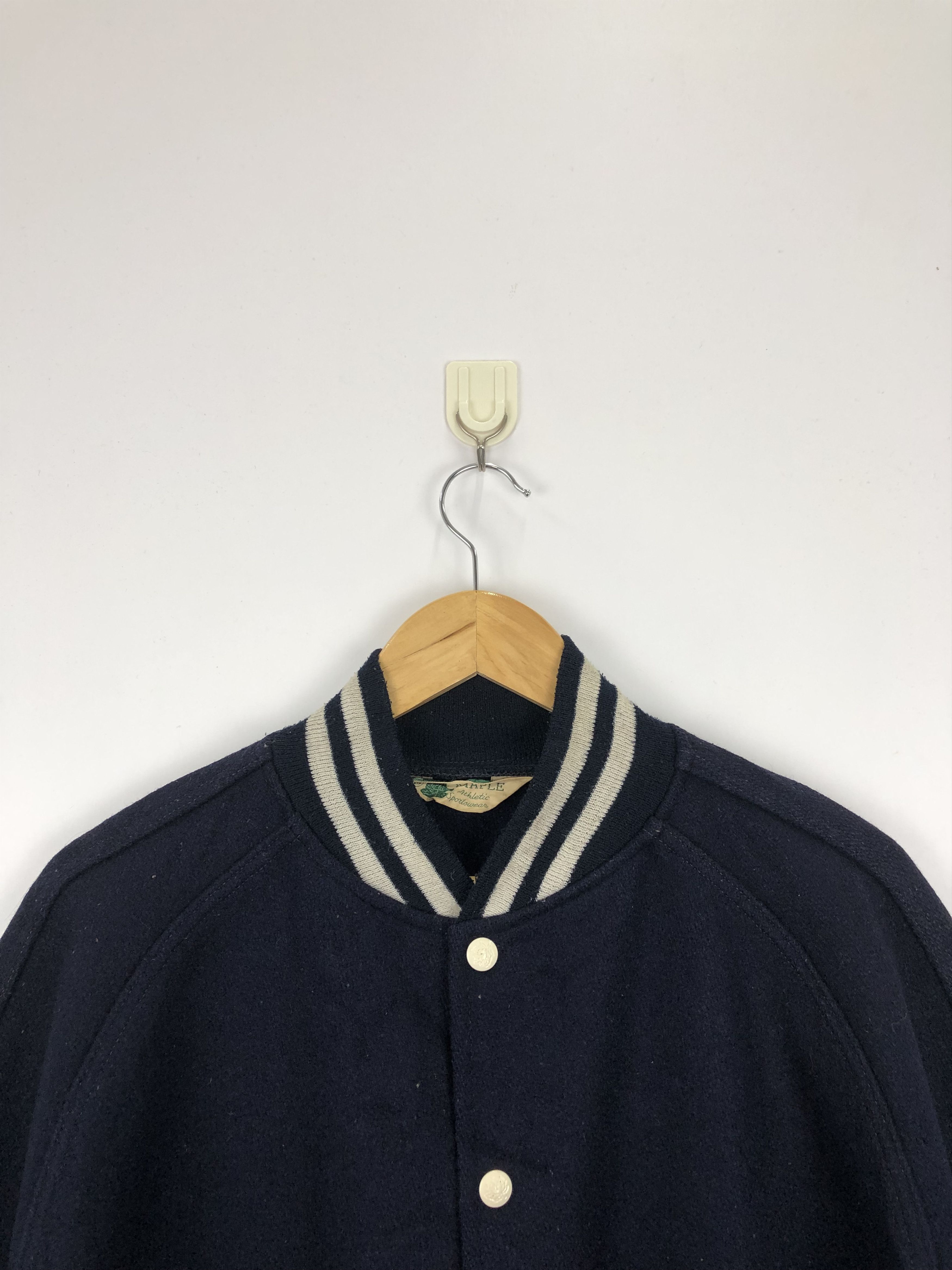Vintage Vintage 80s Maple Ny Tech Wool Varsity Jacket Size US M / EU 48-50 / 2 - 3 Thumbnail