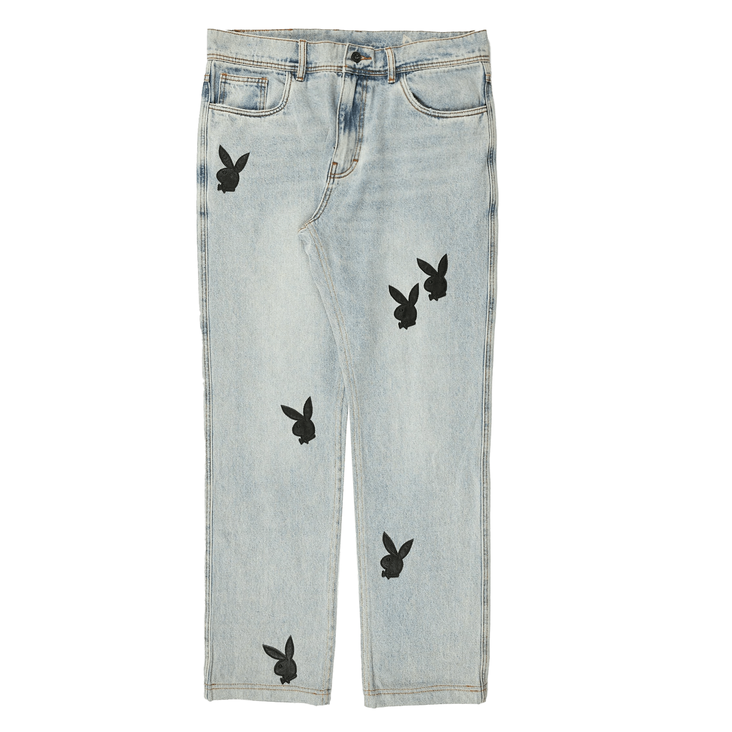 Playboy × Pleasures Bunny Applique Denim Size US 30 / EU 46 - 1 Thumbnail