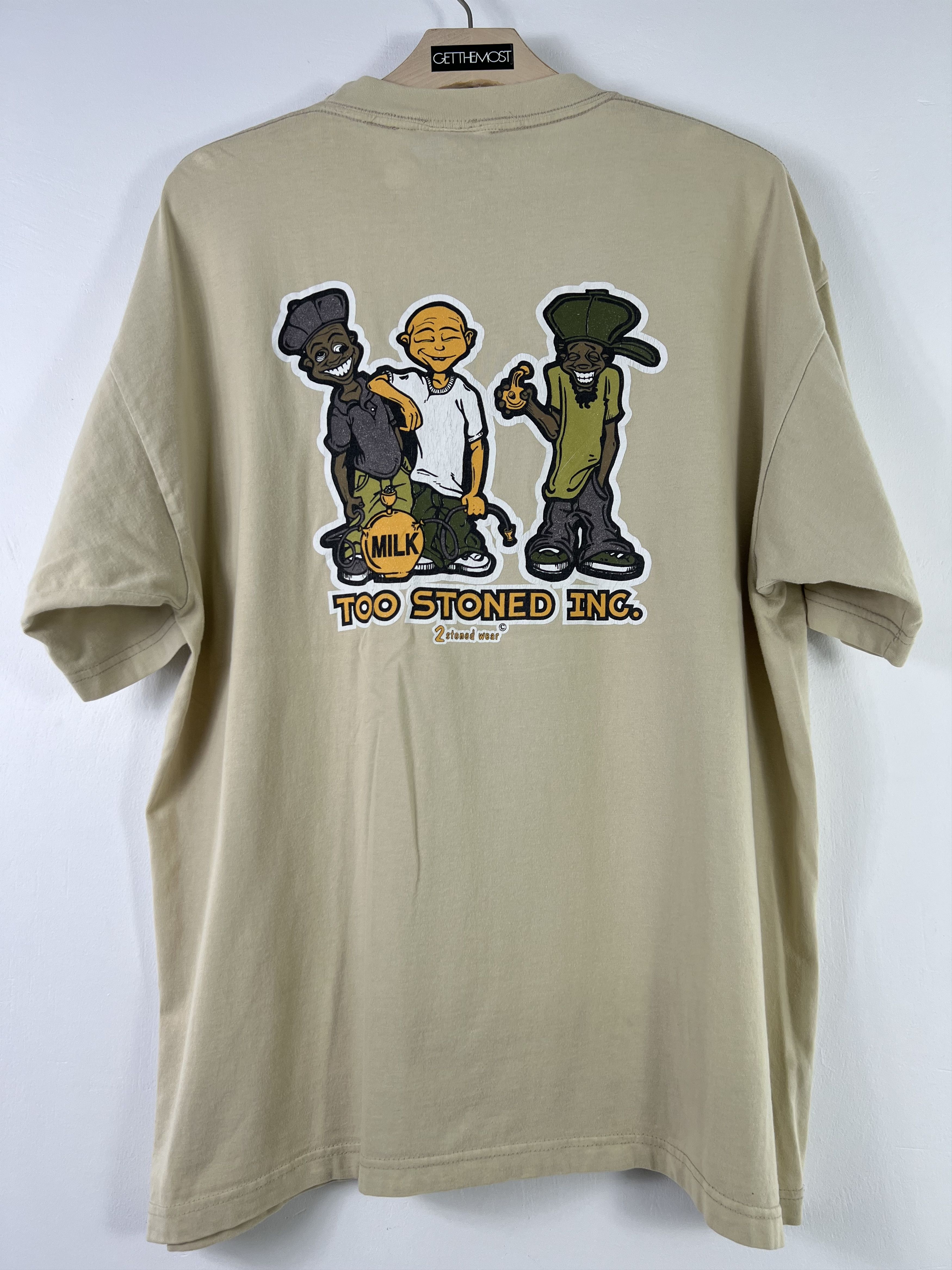 Vintage Vtg Y2K 2Stoned Clothing Rasta Graffiti art tee (XL) GTMD144 Size US XL / EU 56 / 4 - 1 Thumbnail