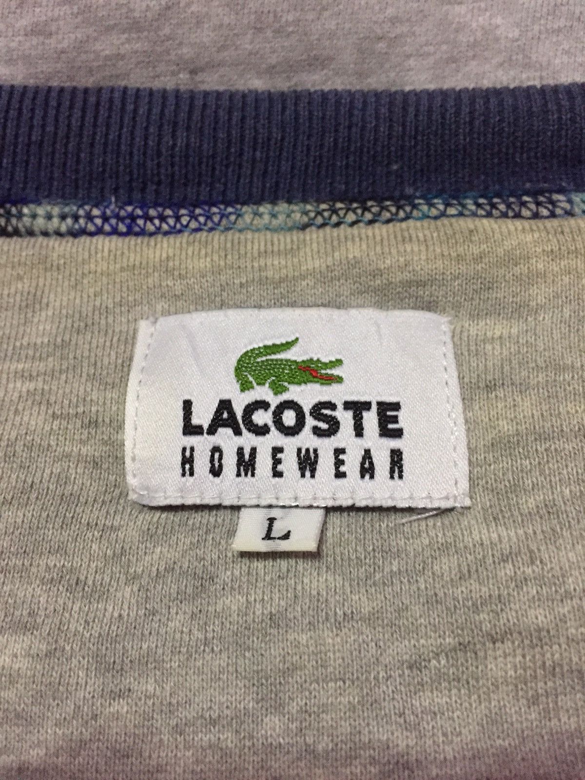 Lacoste Vintage 90’s Lacoste Homewear Sweatshirts Size L Size US L / EU 52-54 / 3 - 4 Thumbnail