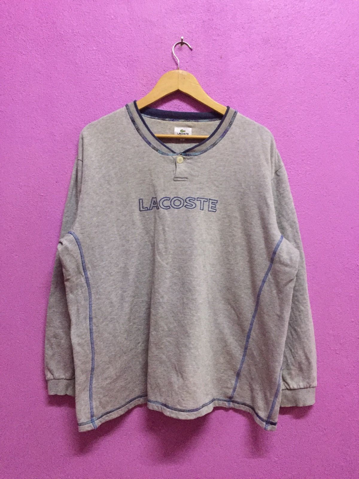 Lacoste Vintage 90’s Lacoste Homewear Sweatshirts Size L Size US L / EU 52-54 / 3 - 1 Thumbnail