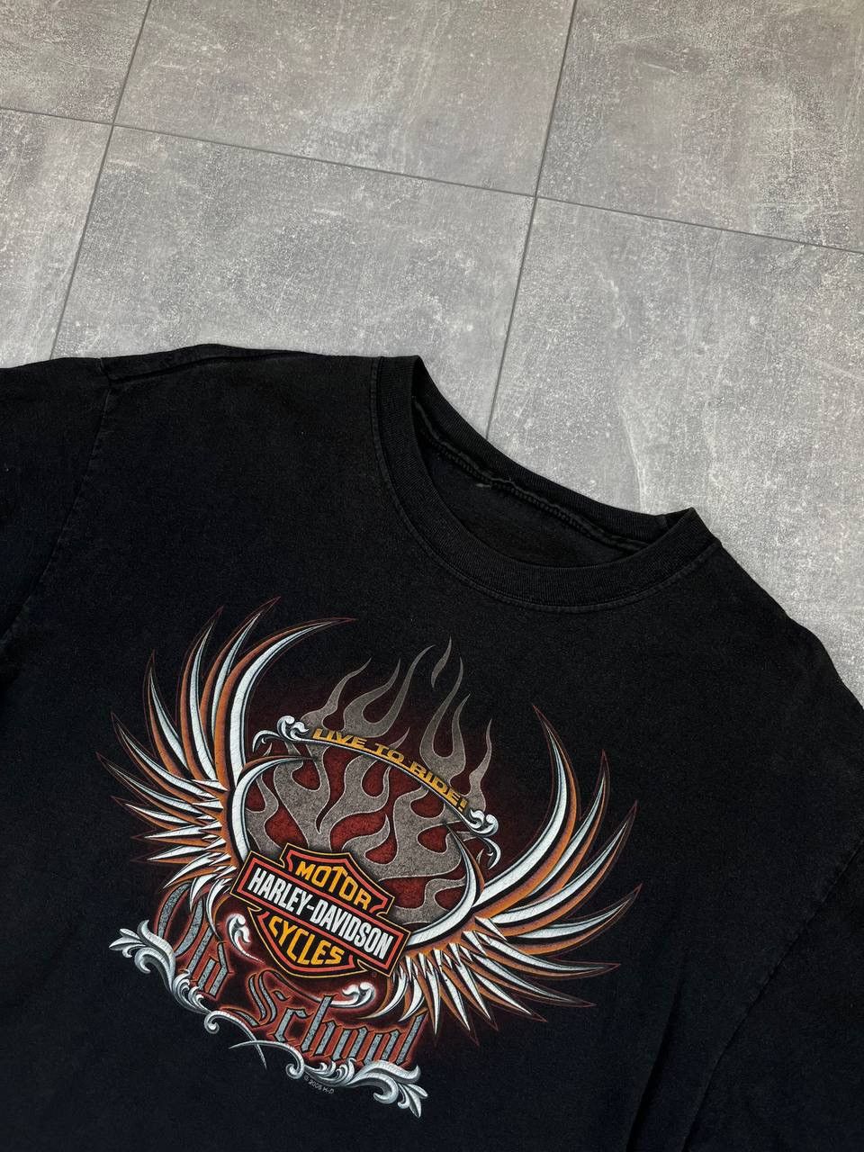 Harley Davidson Vintage Harley Davidson 2006 Old School tee Size US L / EU 52-54 / 3 - 3 Thumbnail