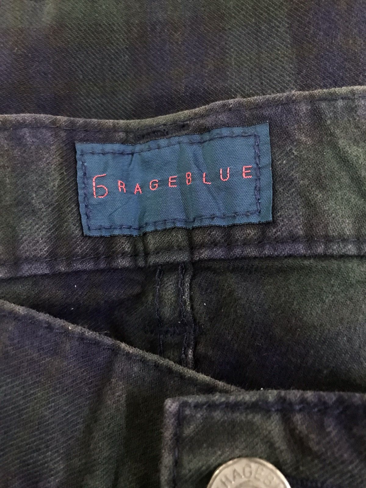 Hysteric Glamour × RAGEBLUE × Vintage Japanese Brand Rageblue Green Plaid Tartan Seditionaries Size US 31 - 10 Thumbnail