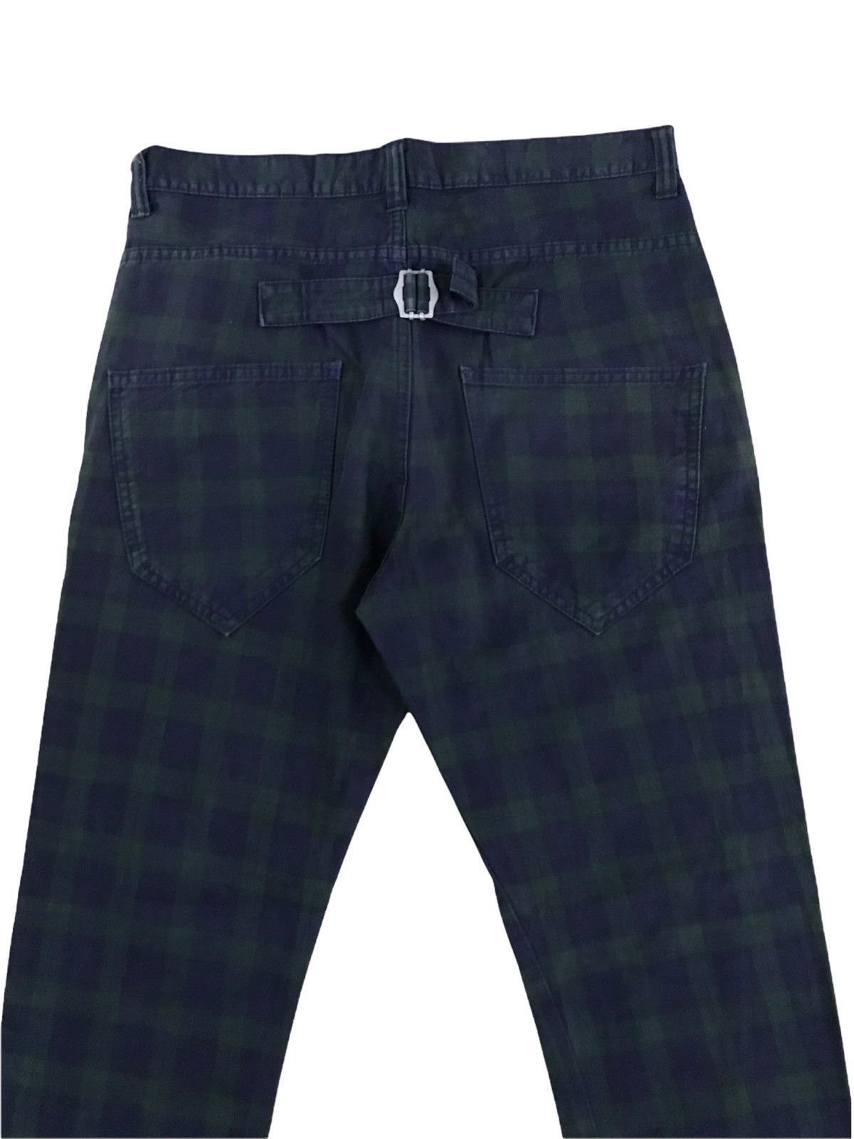 Hysteric Glamour × RAGEBLUE × Vintage Japanese Brand Rageblue Green Plaid Tartan Seditionaries Size US 31 - 4 Thumbnail