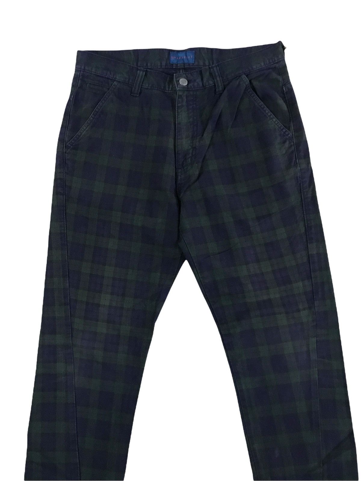 Hysteric Glamour × RAGEBLUE × Vintage Japanese Brand Rageblue Green Plaid Tartan Seditionaries Size US 31 - 3 Thumbnail