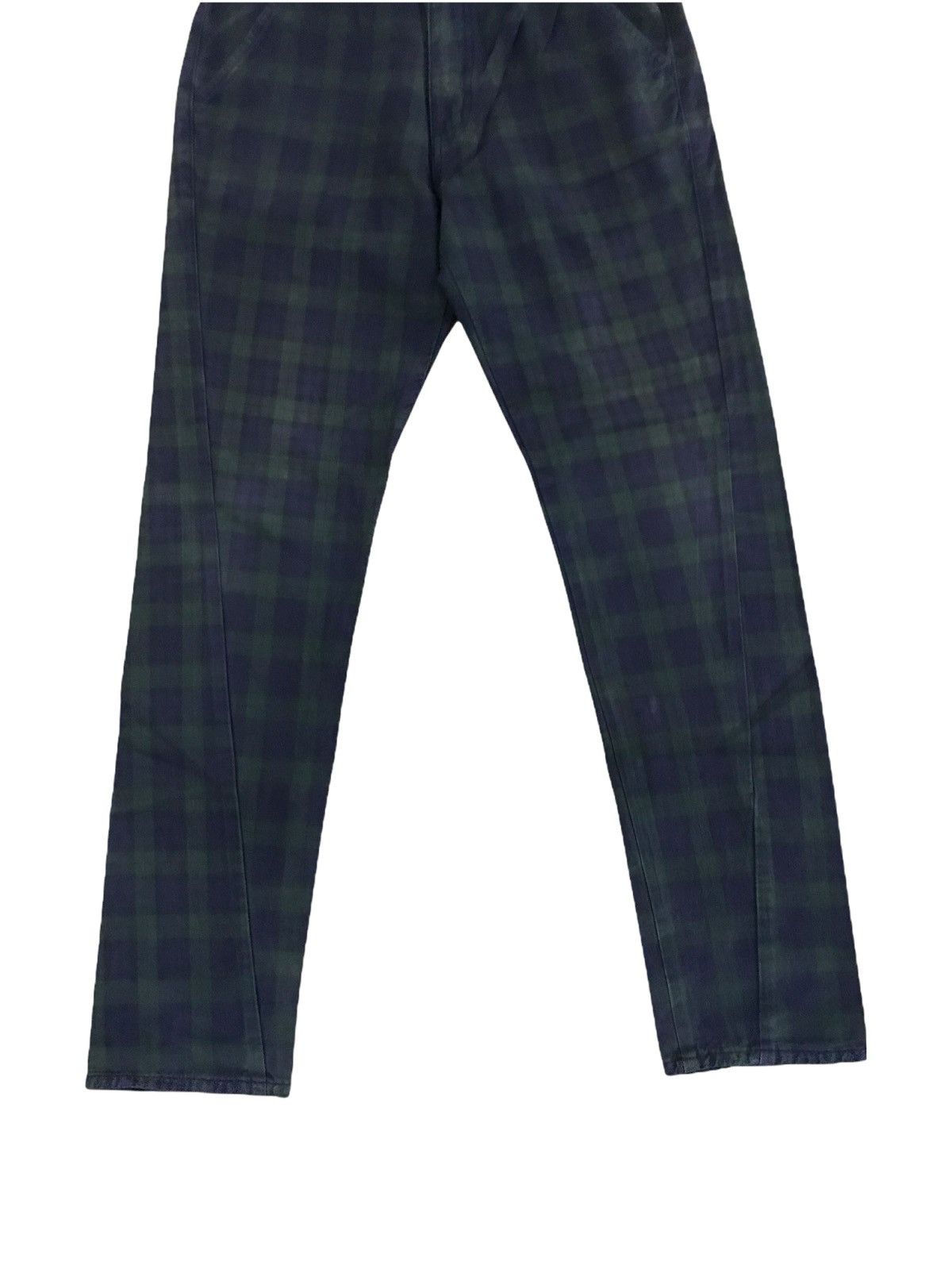 Hysteric Glamour × RAGEBLUE × Vintage Japanese Brand Rageblue Green Plaid Tartan Seditionaries Size US 31 - 5 Thumbnail