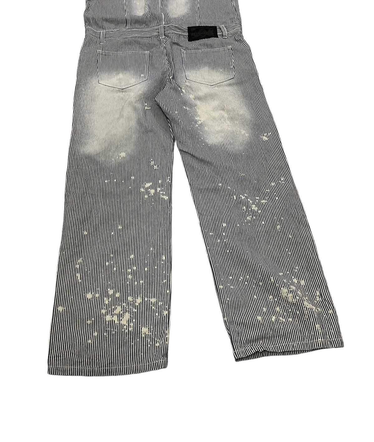 Japanese Brand × Seditionaries Vintage Lowbox Japan Overall Jumpsuit Hickory Painter Punk Size US 39 - 10 Thumbnail