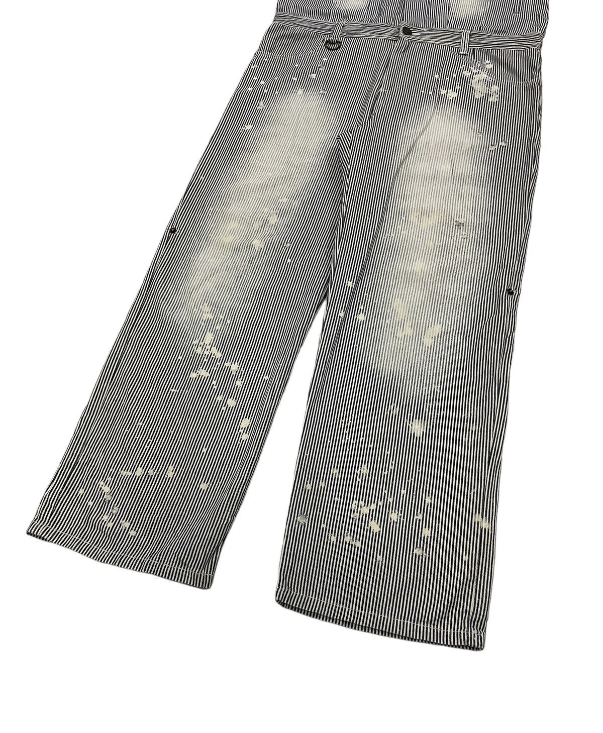 Japanese Brand × Seditionaries Vintage Lowbox Japan Overall Jumpsuit Hickory Painter Punk Size US 39 - 5 Thumbnail