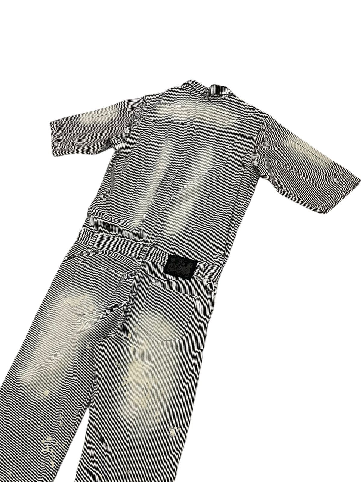 Japanese Brand × Seditionaries Vintage Lowbox Japan Overall Jumpsuit Hickory Painter Punk Size US 39 - 11 Thumbnail