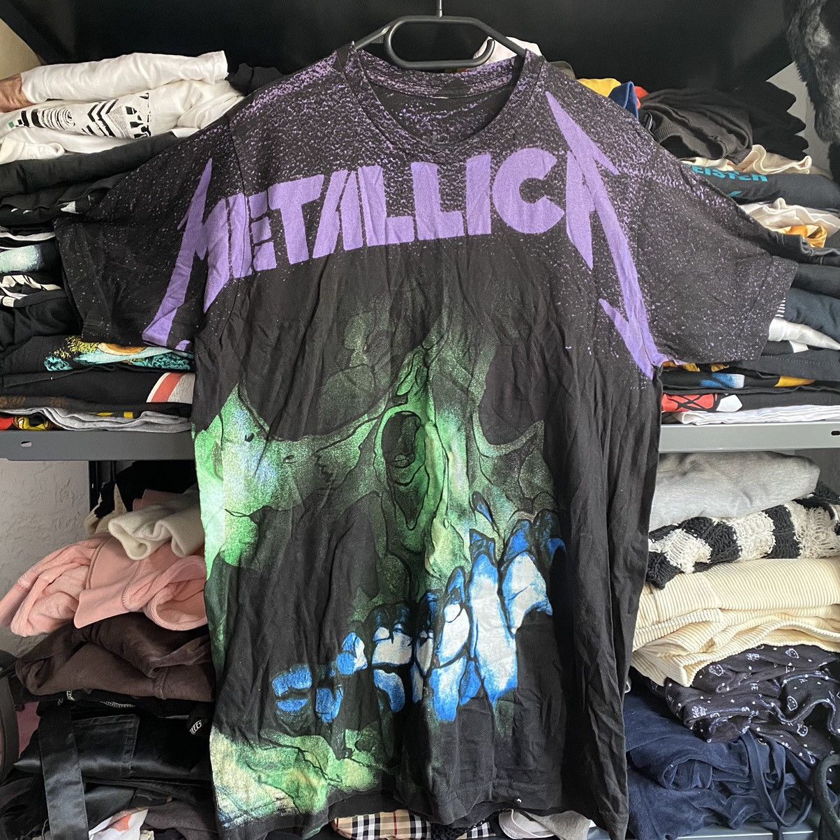 Band Tees METALLICA ROCK BAND Y2K GREEN SKELETON MONSTER T SHIRT Size US M / EU 48-50 / 2 - 1 Thumbnail