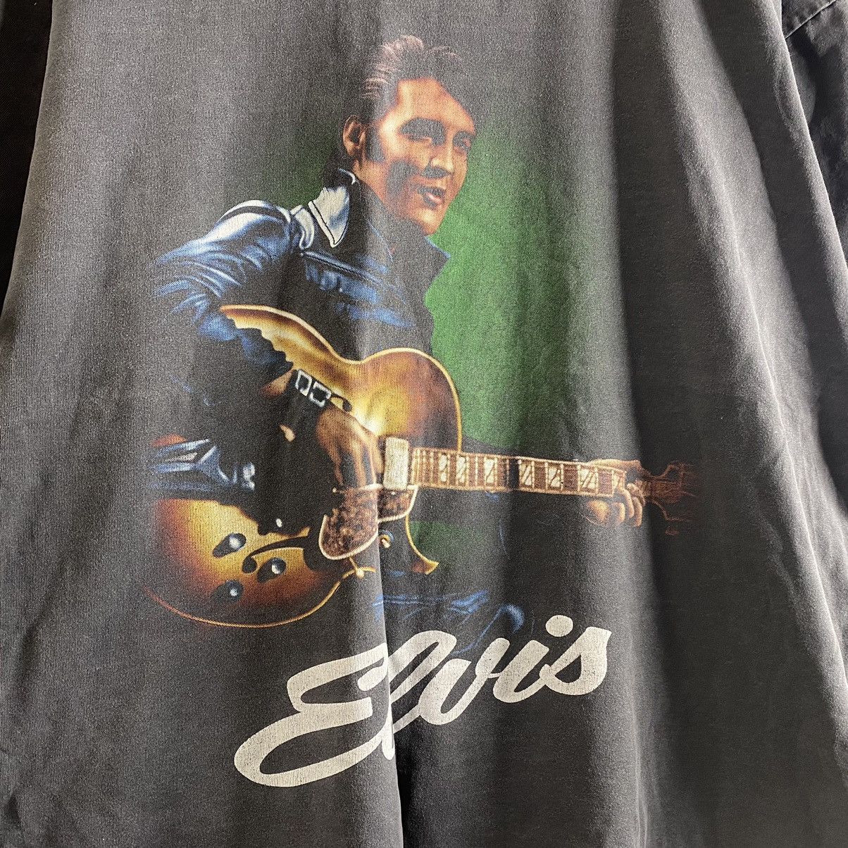 Band Tees VINTAGE 90s ELVIS STONE WASHED BOXY T SHIRT Size US XL / EU 56 / 4 - 3 Thumbnail