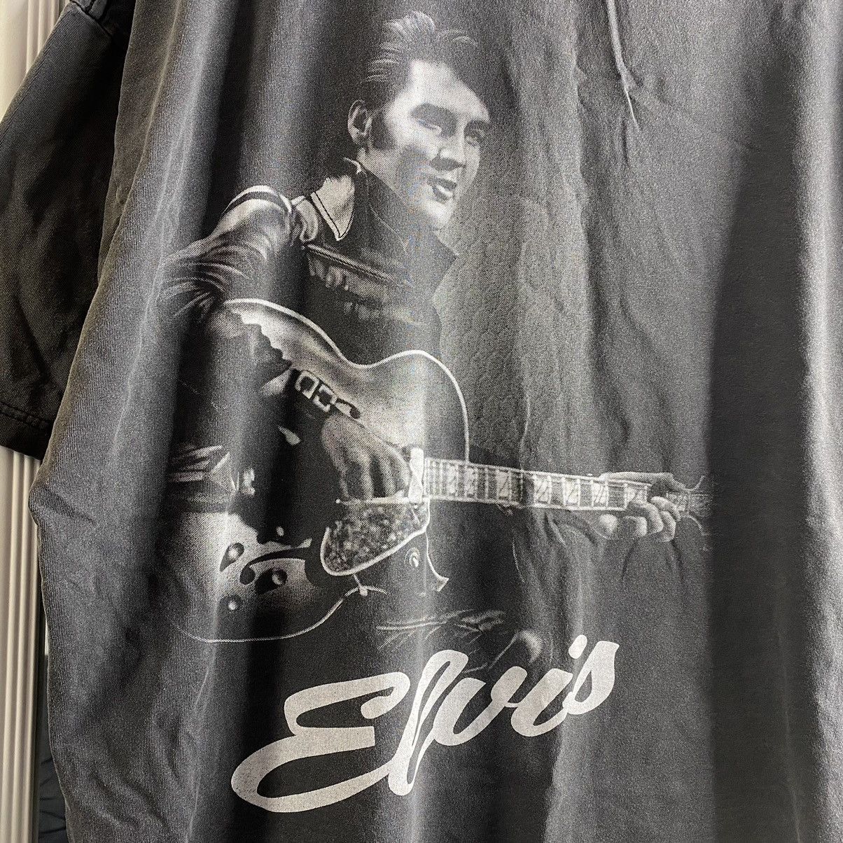 Band Tees VINTAGE 90s ELVIS STONE WASHED BOXY T SHIRT Size US XL / EU 56 / 4 - 4 Thumbnail
