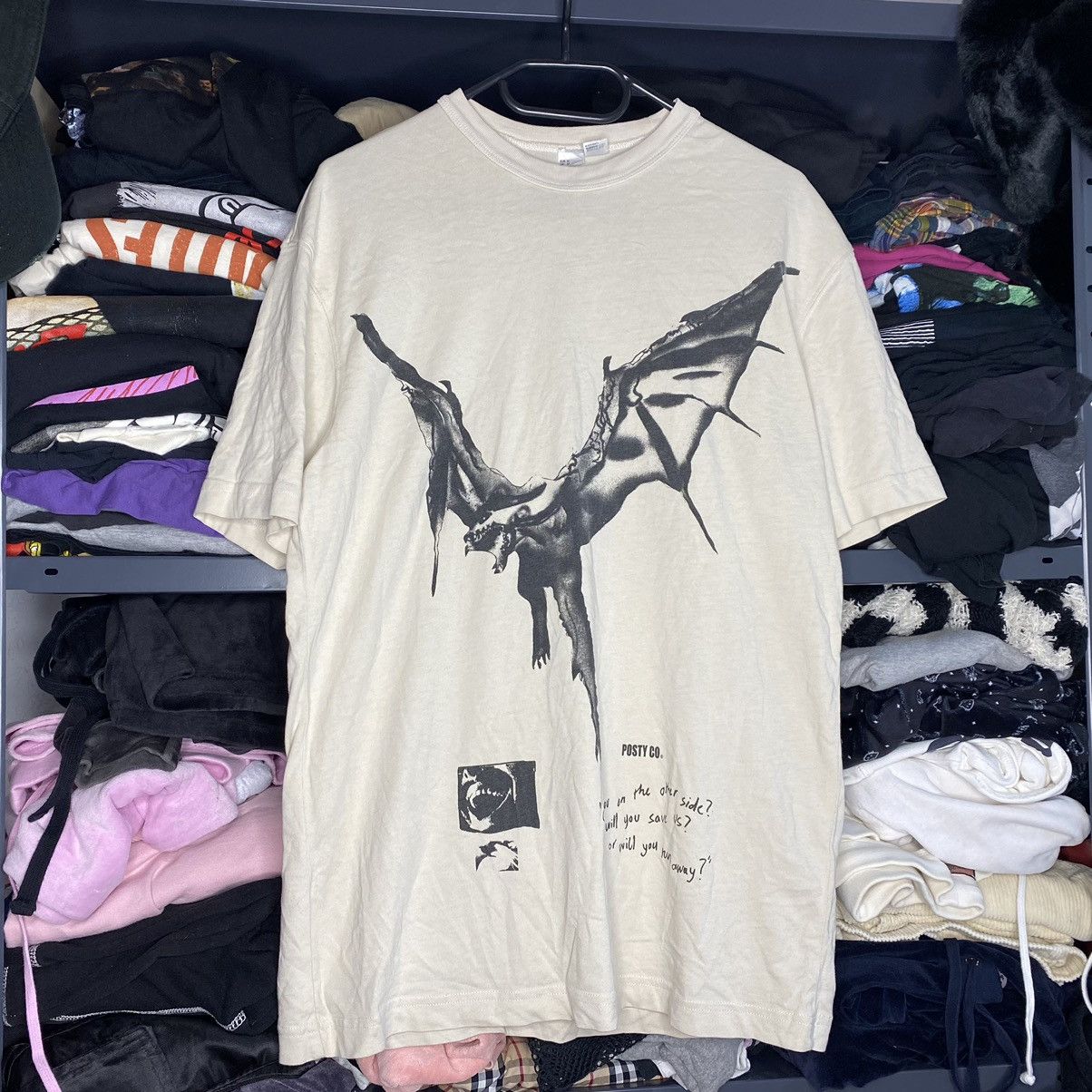 Band Tees POST MALONE SCREAM DRAGON DEMON POSTY CO. T SHIRT | Grailed