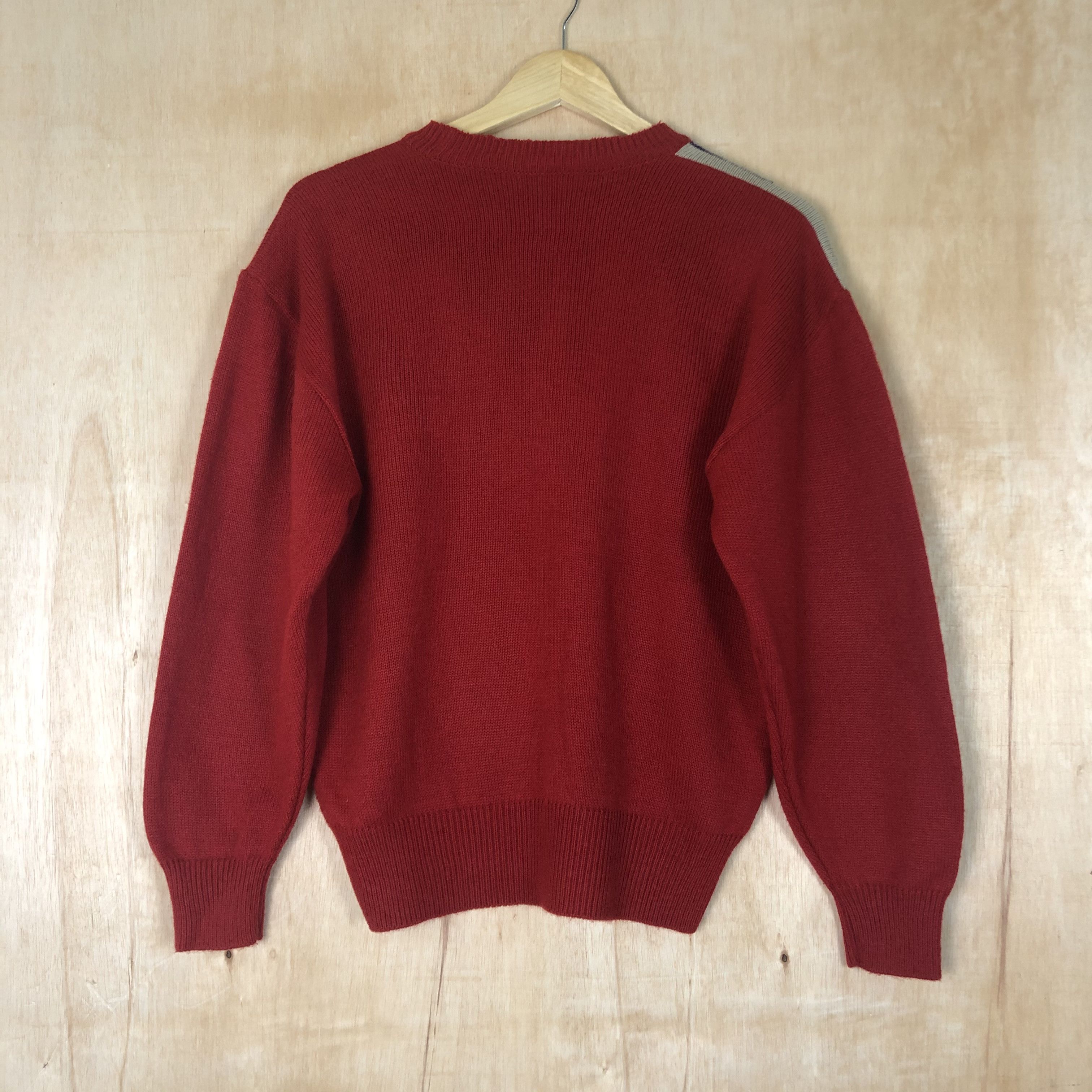 Homespun Knitwear DLL Japan art Red Black Knitwear Sweatshirt #c015 Size US S / EU 44-46 / 1 - 9 Thumbnail