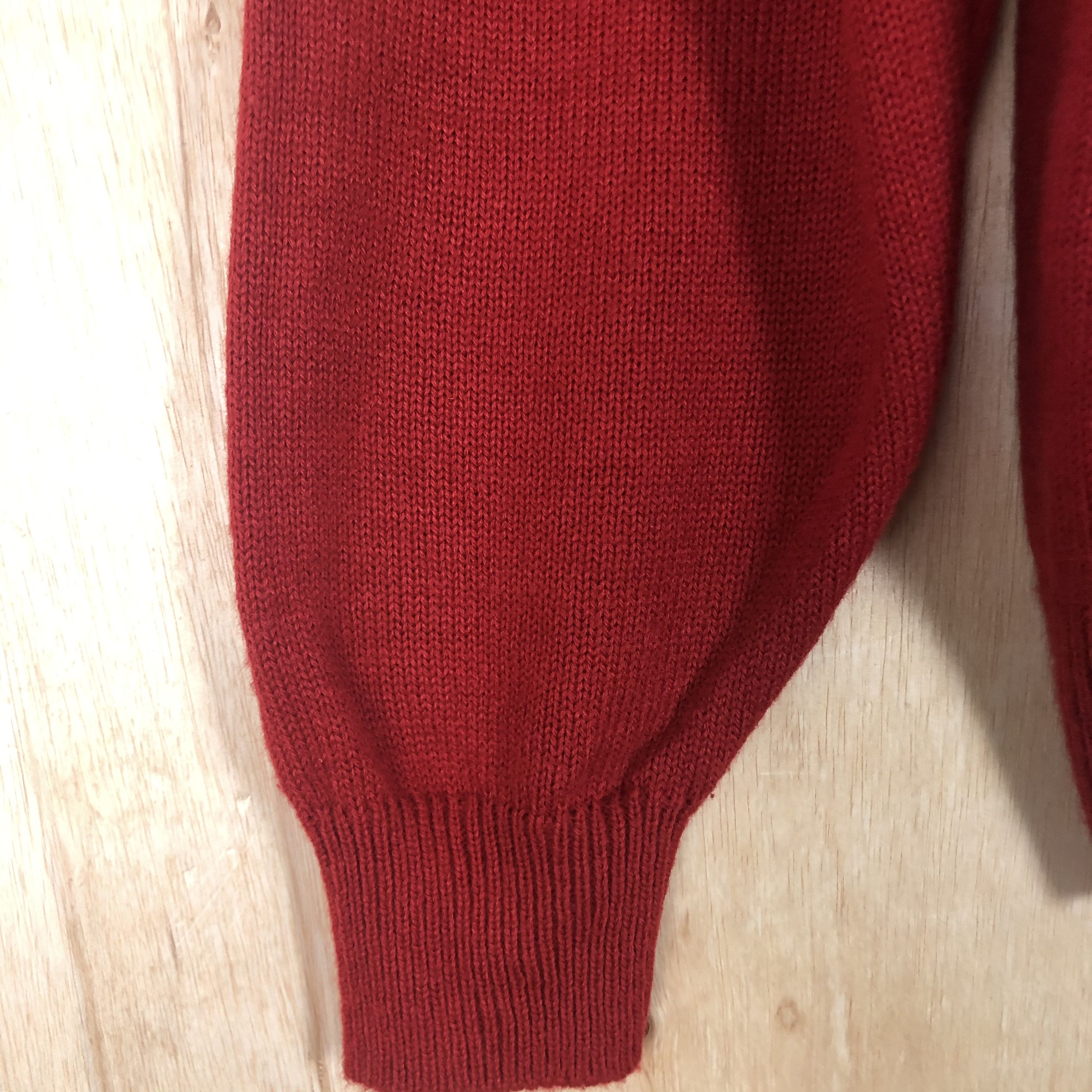 Homespun Knitwear DLL Japan art Red Black Knitwear Sweatshirt #c015 Size US S / EU 44-46 / 1 - 6 Thumbnail