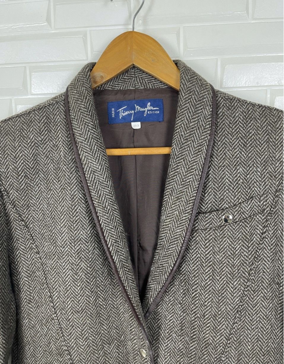 Thierry Mugler VINTAGE THIERRY MUGLER EDITION HOUNDSTOOTH WOOL JACKET Size M / US 6-8 / IT 42-44 - 2 Thumbnail