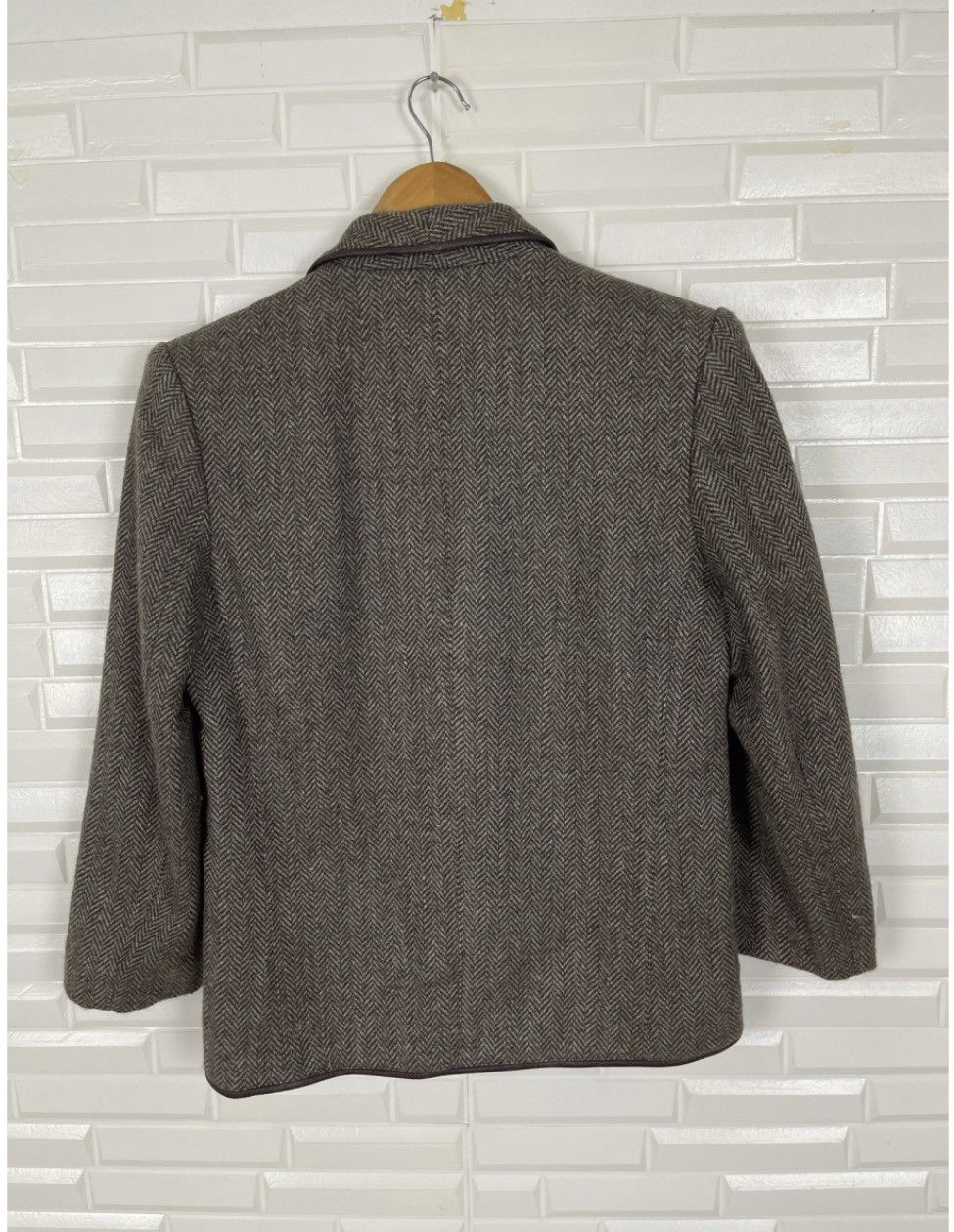 Thierry Mugler VINTAGE THIERRY MUGLER EDITION HOUNDSTOOTH WOOL JACKET Size M / US 6-8 / IT 42-44 - 3 Thumbnail
