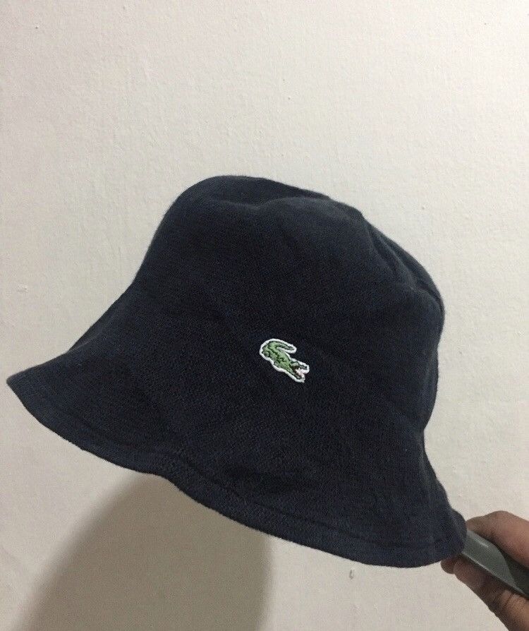Lacoste 🔥Vintage🔥 Lacoste Reversible Bucket Hat Size ONE SIZE - 2 Thumbnail