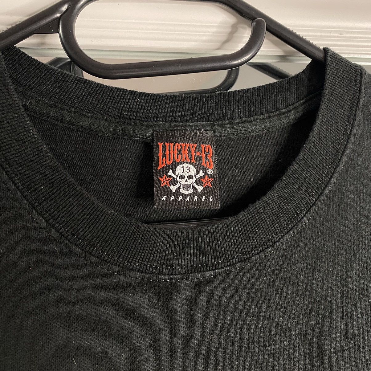 Lucky Brand LUCKY 13 STREETWEAR TATTOO MANS RUIN BOXY T SHIRT Size US XL / EU 56 / 4 - 5 Thumbnail