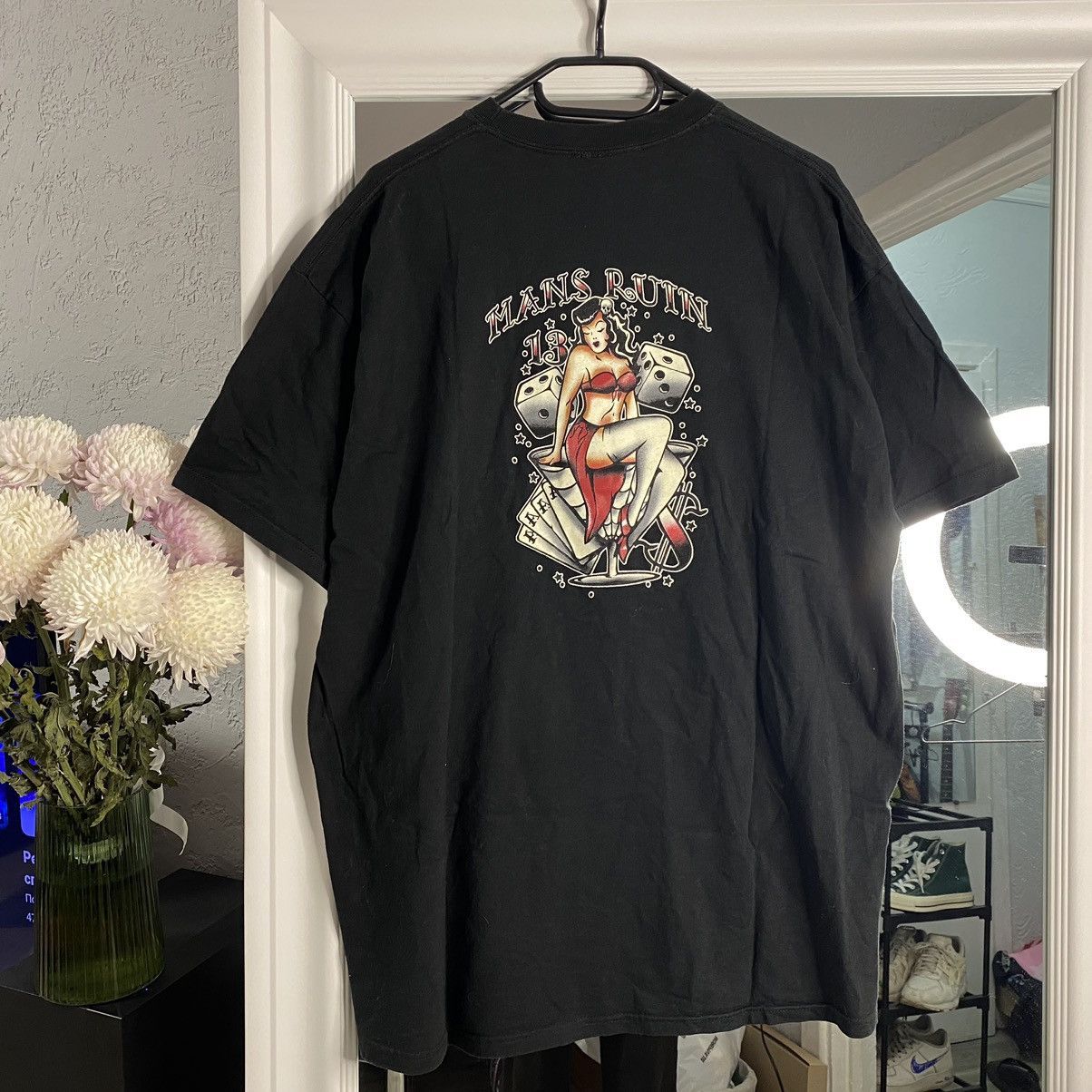 Lucky Brand LUCKY 13 STREETWEAR TATTOO MANS RUIN BOXY T SHIRT Size US XL / EU 56 / 4 - 1 Thumbnail