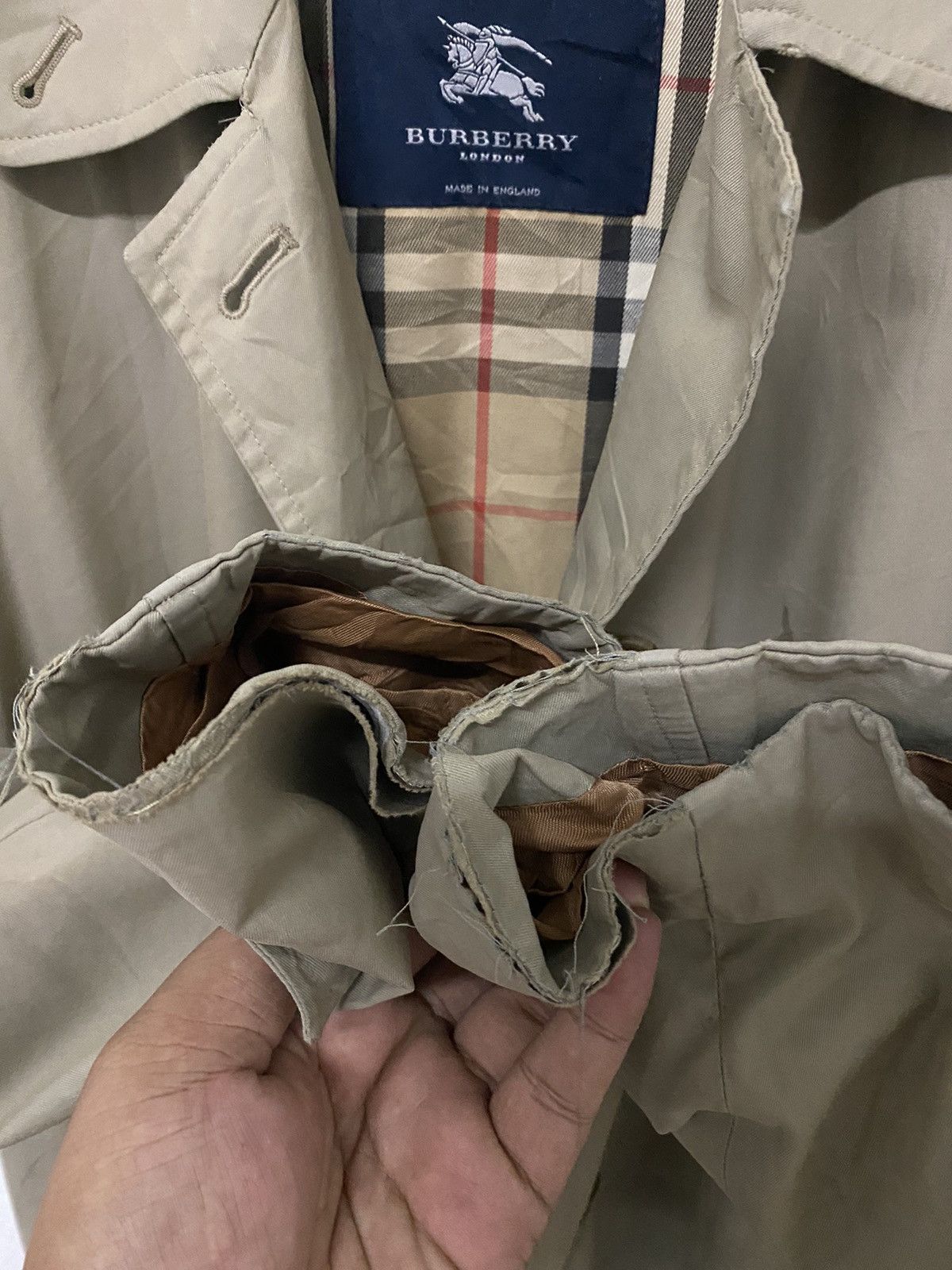 Burberry × Japanese Brand × Vintage Vintage Burberry Trench Coat Size US S / EU 44-46 / 1 - 11 Thumbnail