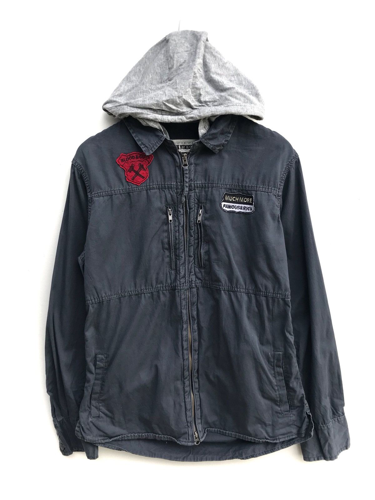 Japanese Brand × Other Japanese Brand Back Number Hoodie Shirt Jacket Size US S / EU 44-46 / 1 - 1 Thumbnail