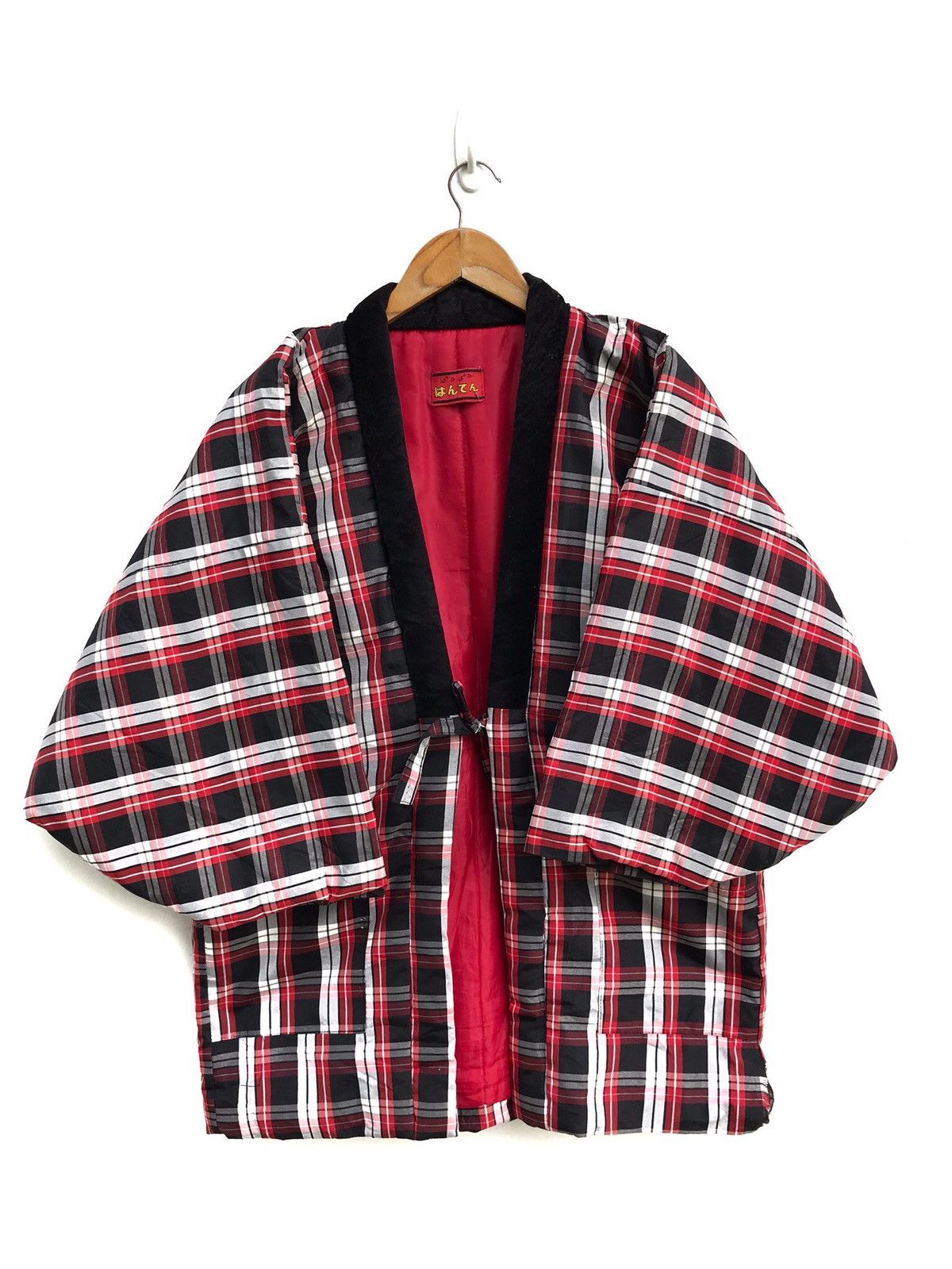 Japanese Brand Vintage Winter Kimono Checkered Design Quilted Size US M / EU 48-50 / 2 - 1 Thumbnail