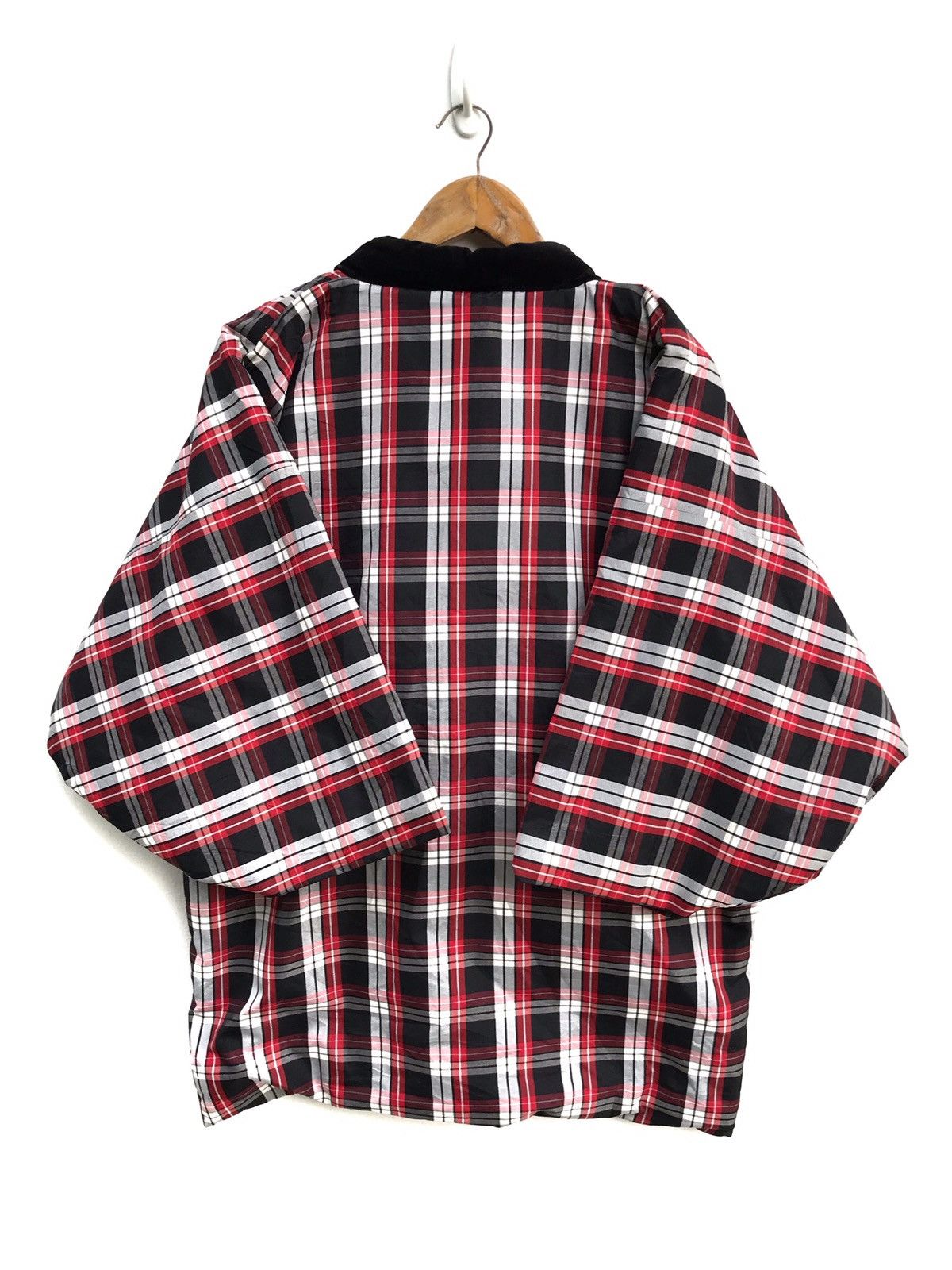 Japanese Brand Vintage Winter Kimono Checkered Design Quilted Size US M / EU 48-50 / 2 - 4 Thumbnail