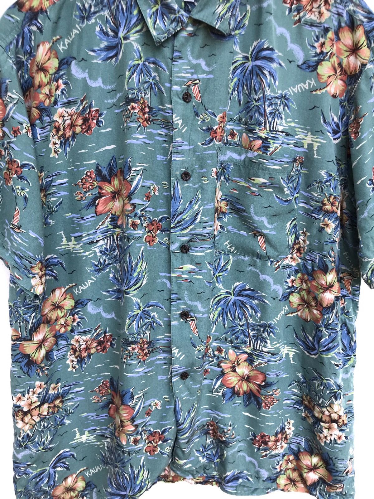 Other Vintage Warlork 100% Rayon Hawaiian Button Shirts Size US L / EU 52-54 / 3 - 5 Thumbnail